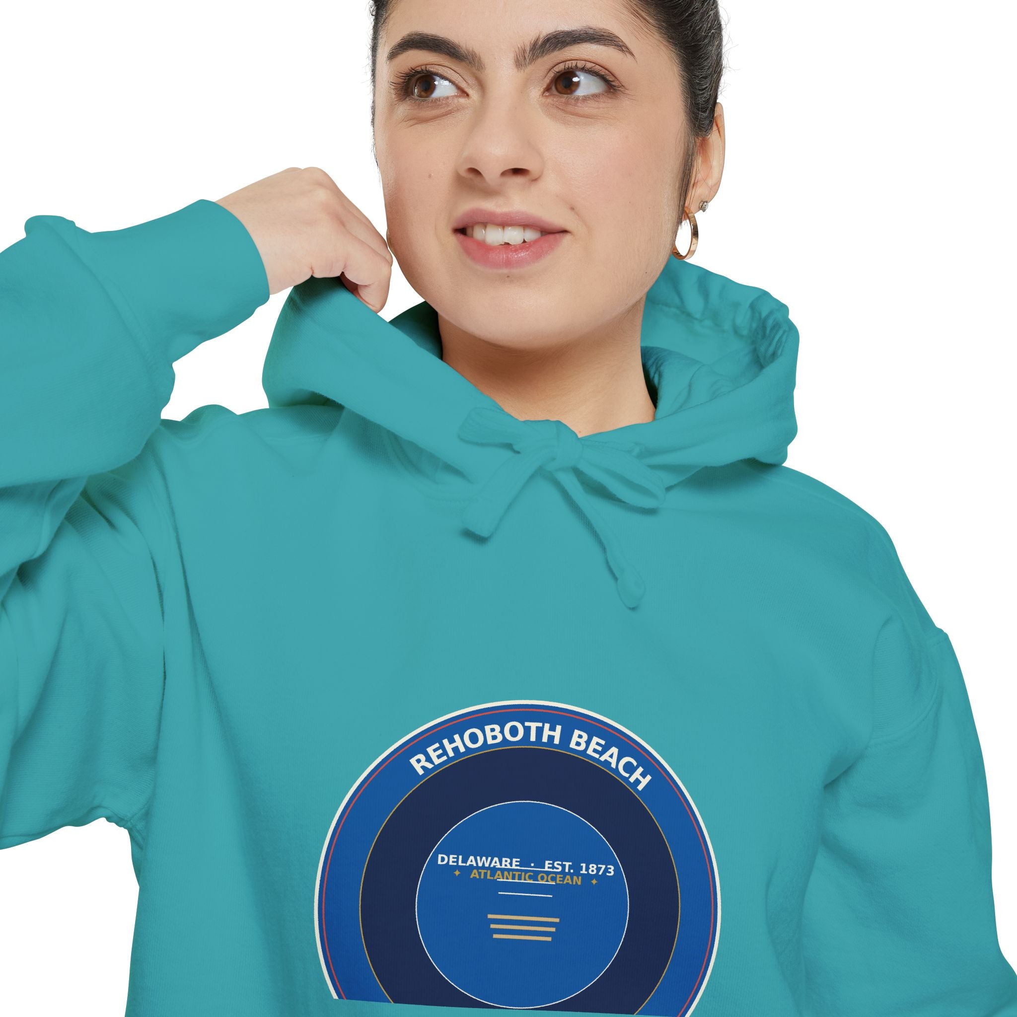 Rehoboth Beach Delaware Hoodie | Vintage Boardwalk Badge