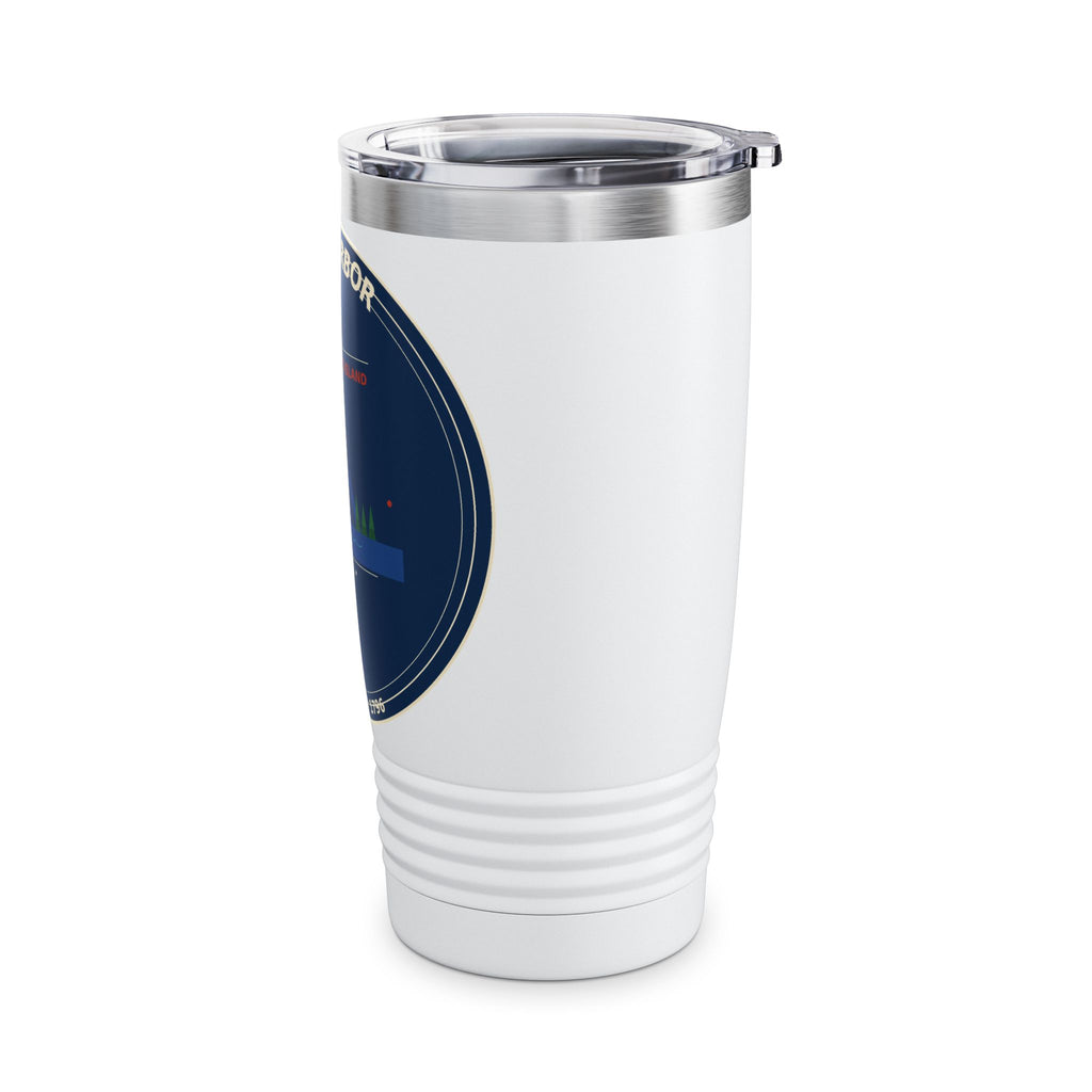 Bar Harbor Maine 20oz Tumbler | Acadia Vintage Badge Insulated Tumbler