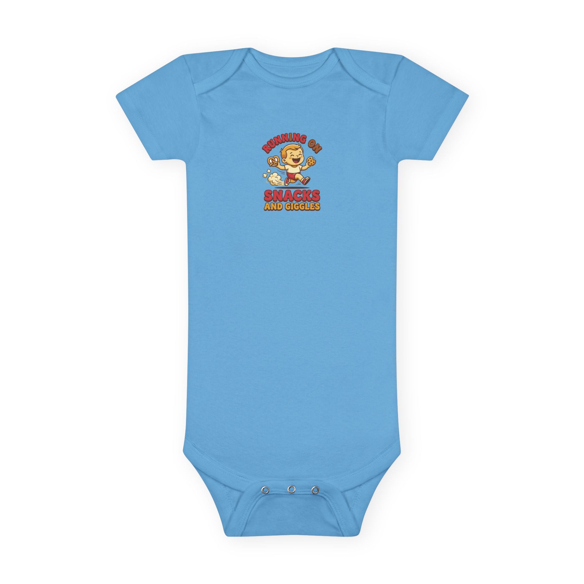 Running on Snacks and Giggles Baby Bodysuit Fun Gift