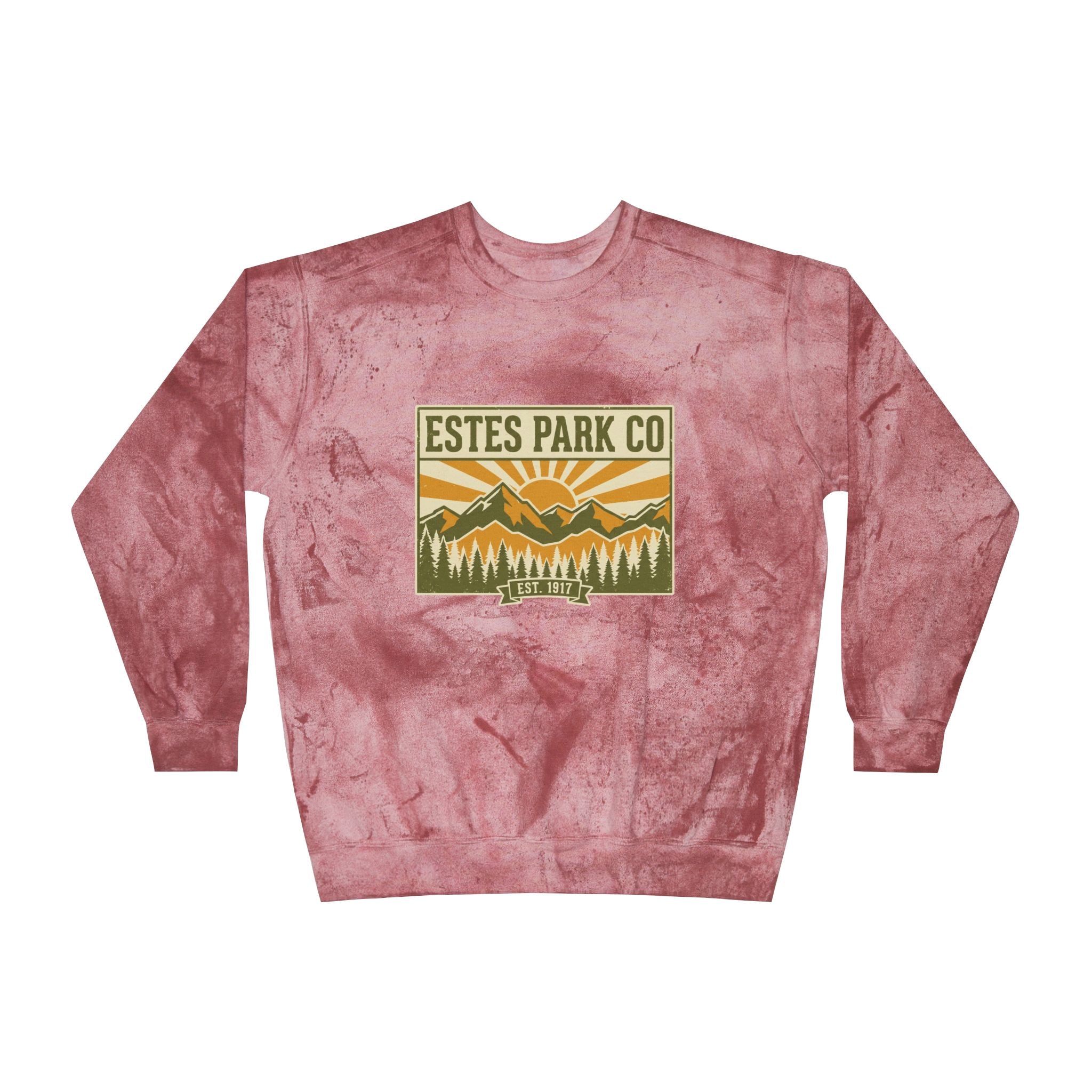 Estes Park CO Vintage Crewneck Sweatshirt | EST. 1917 Colorado Mountain Pullover
