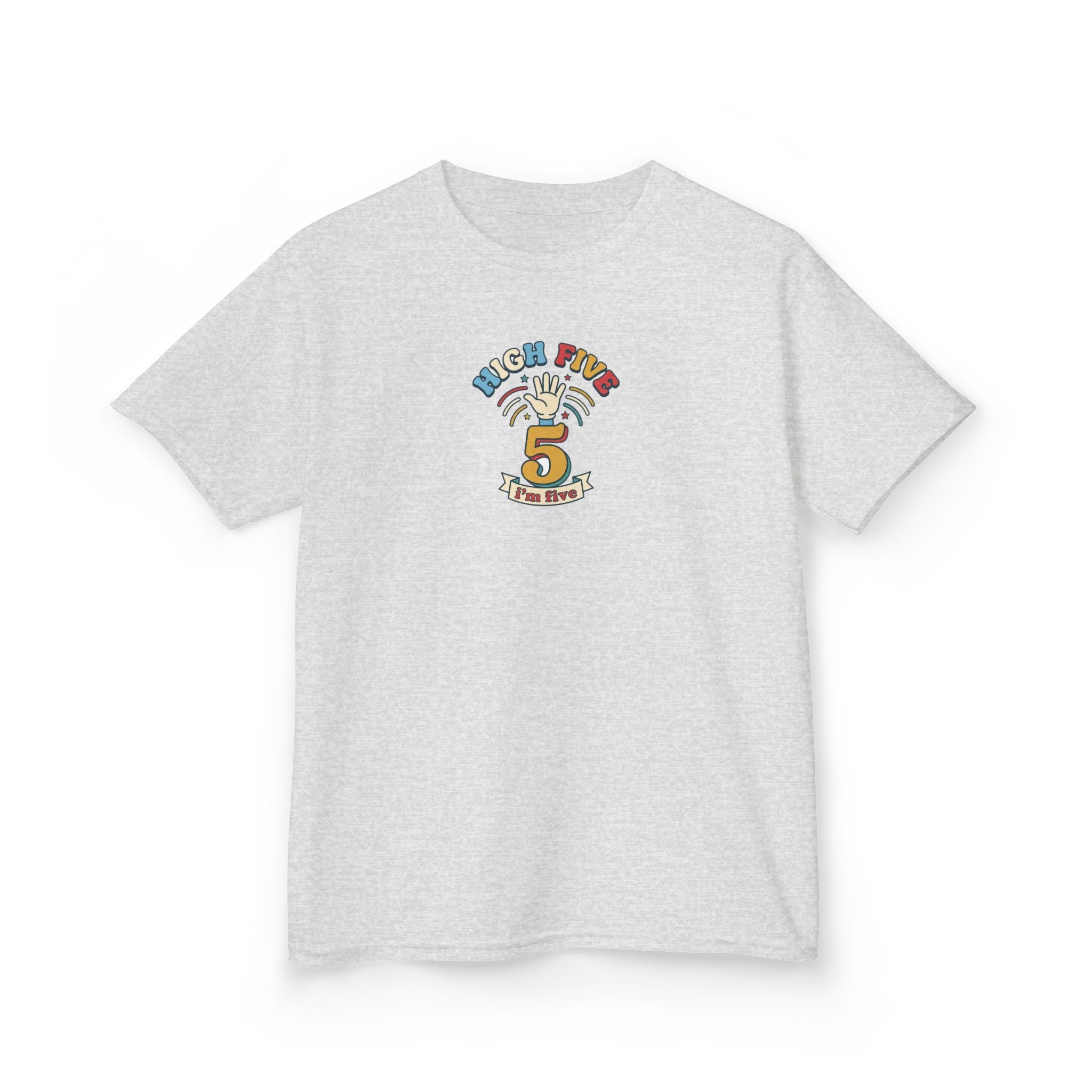High Five I'm Five Birthday Shirt 5th Birthday Kids Tee