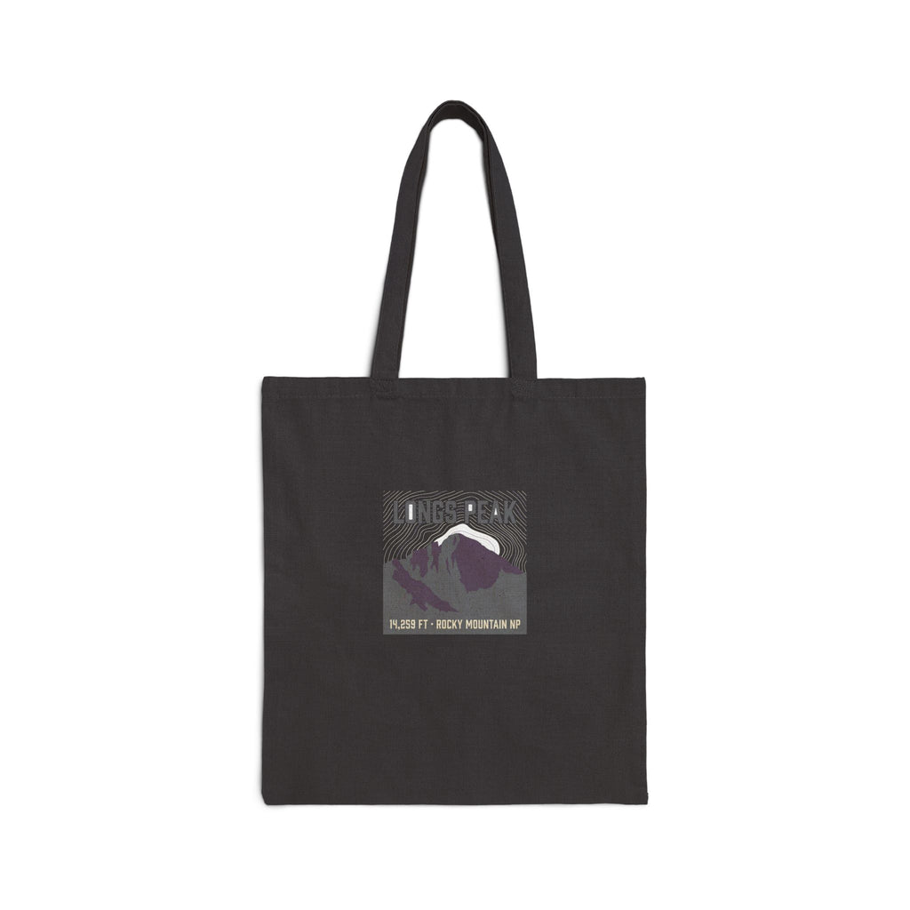 Longs Peak Canvas Tote Bag | 14,259 ft Colorado 14er Tote