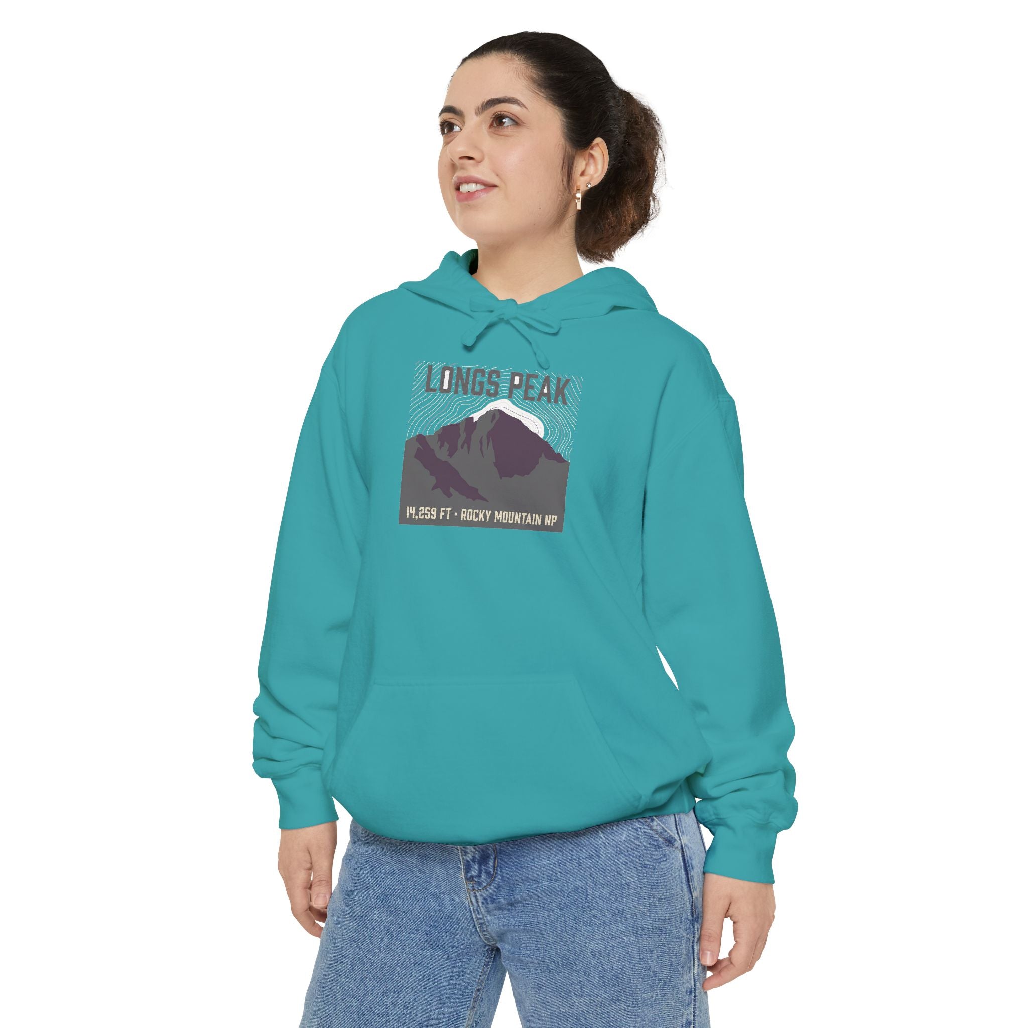 Longs Peak Hoodie | 14,259 ft Colorado 14er Sweatshirt | Comfort Colors