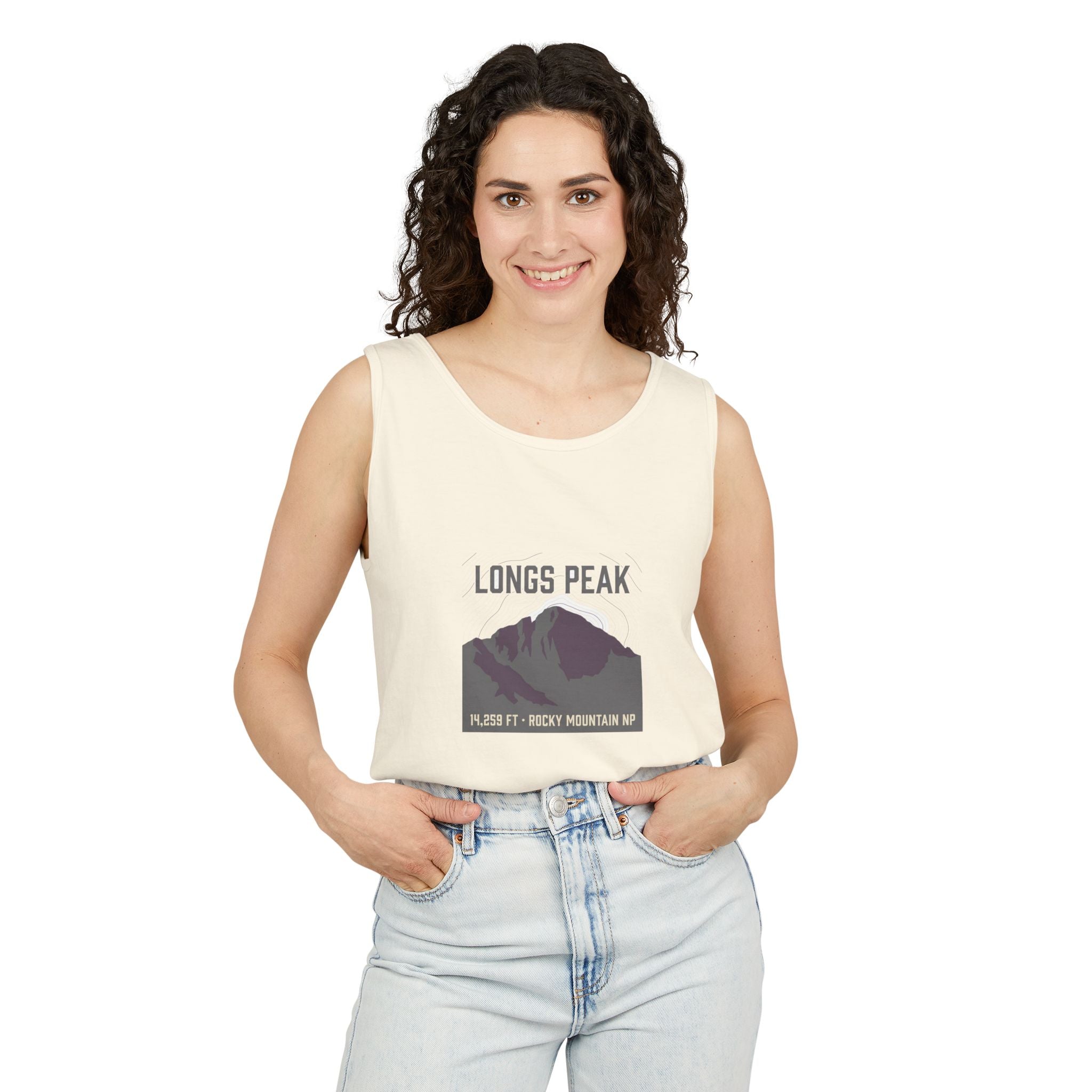 Longs Peak Tank Top | 14,259 ft Colorado 14er | Comfort Colors