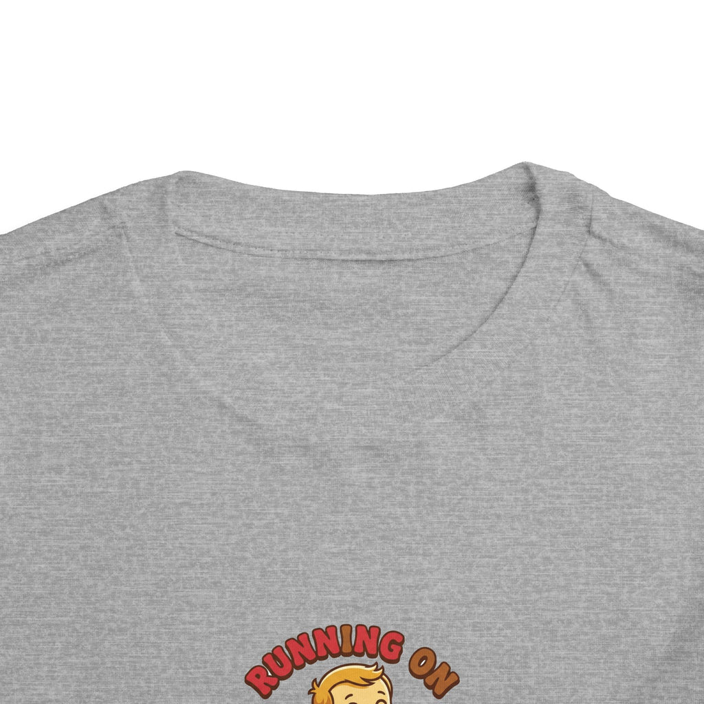Running on Snacks and Giggles Toddler Shirt Funny Tee