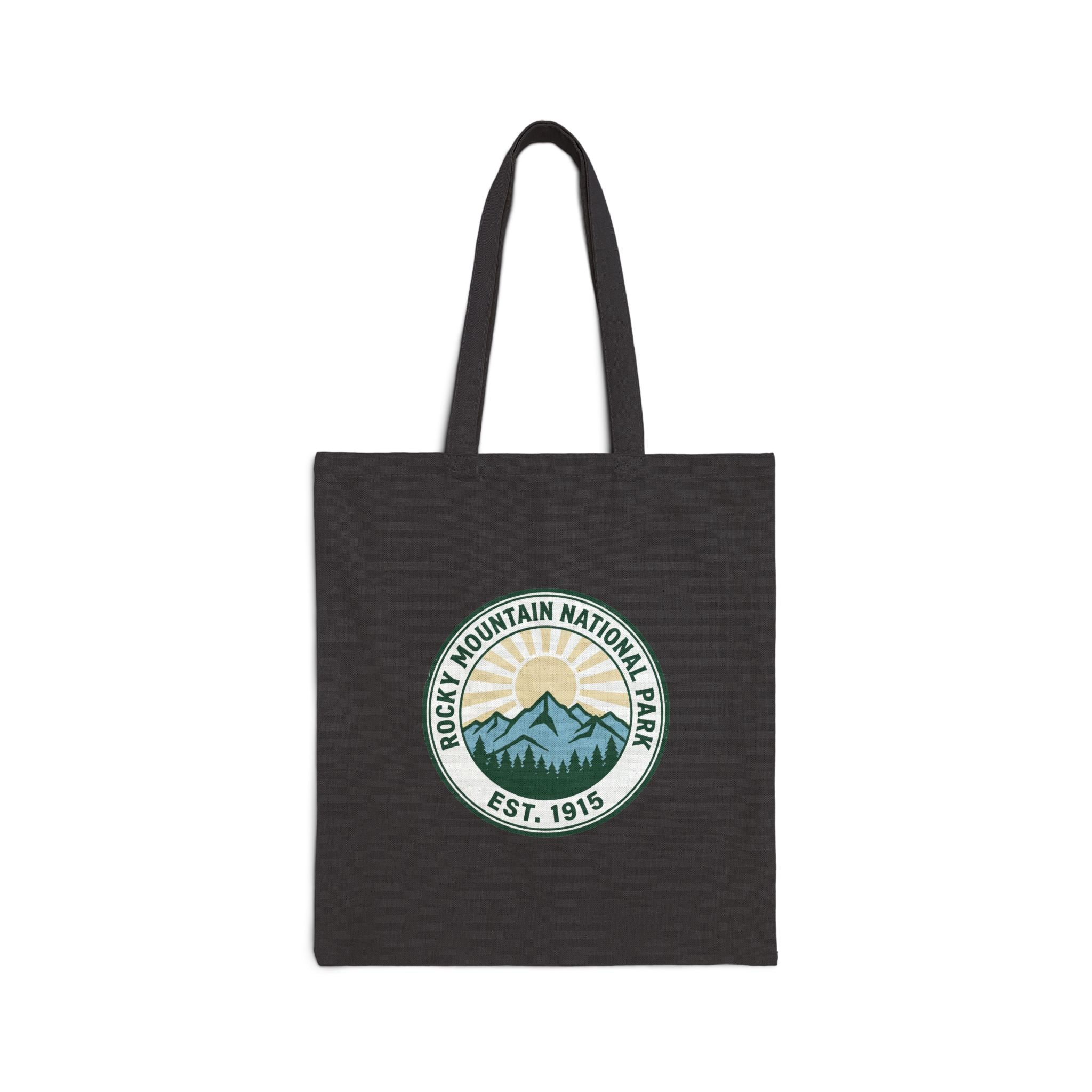 Rocky Mountain National Park Canvas Tote Bag | Vintage EST. 1915 Colorado Tote