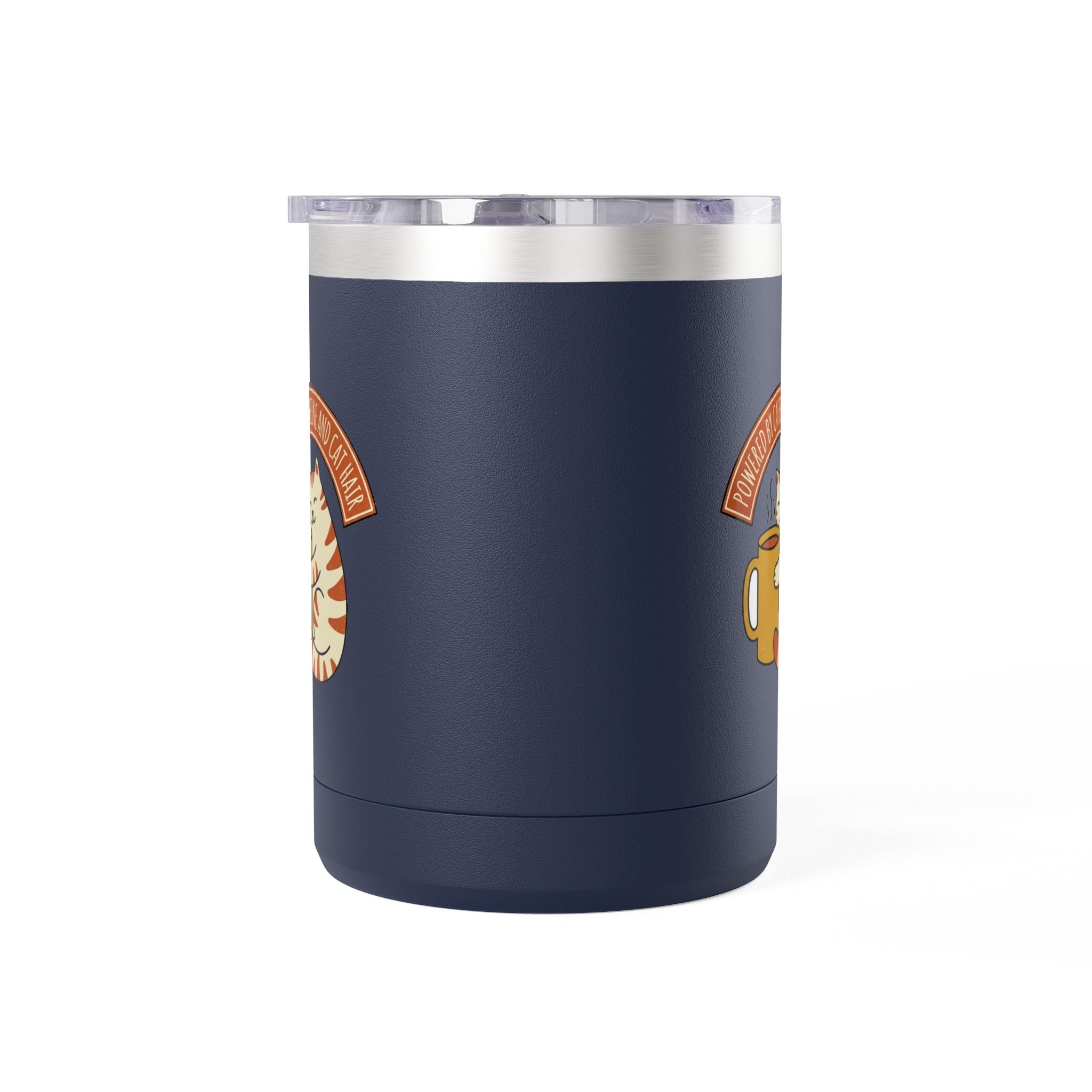 Cat Coffee Powered by Caffeine — 15oz Travel Mug