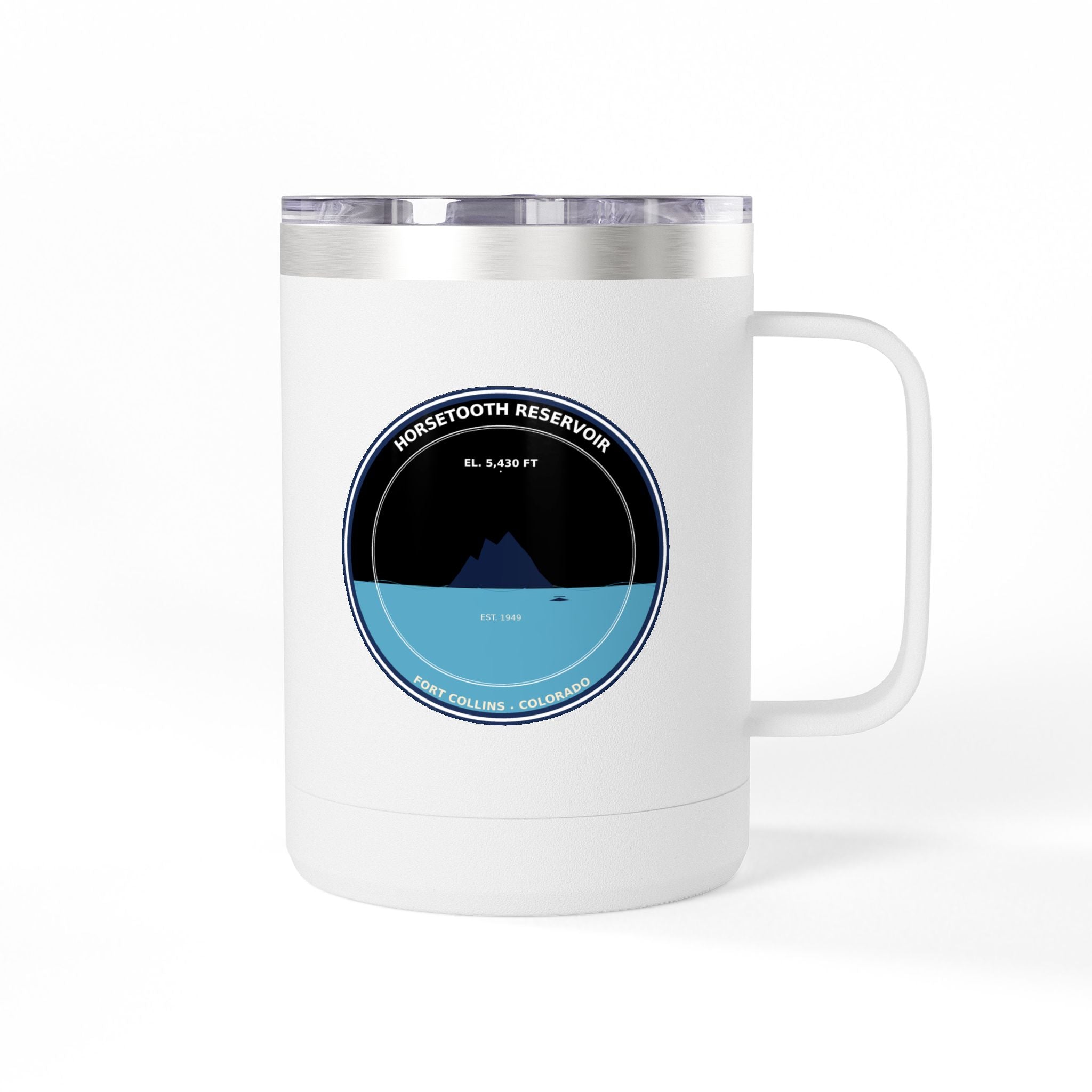Horsetooth Reservoir Colorado 15oz Travel Mug | Fort Collins CO Souvenir