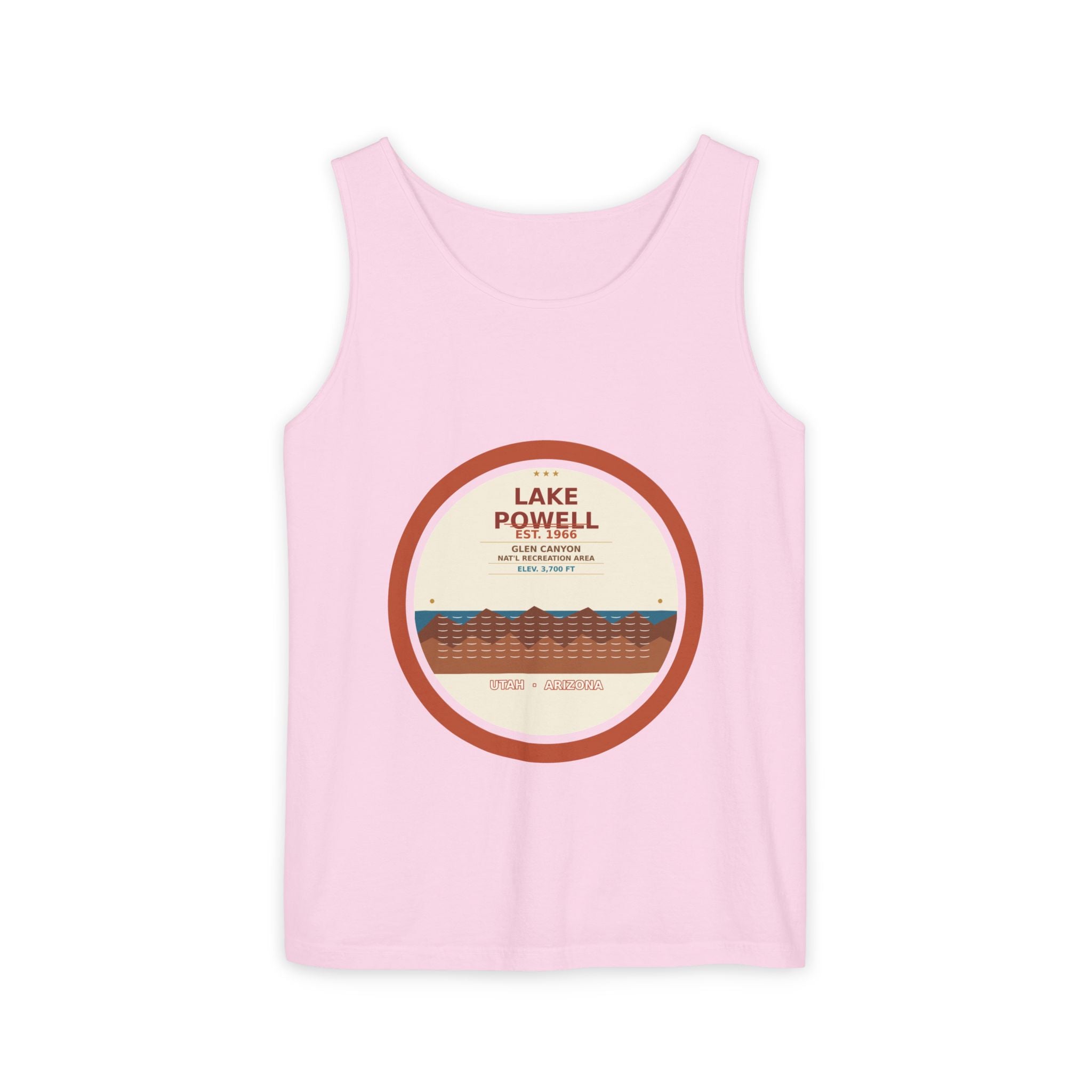 Lake Powell Desert Badge Tank | Comfort Colors 4200