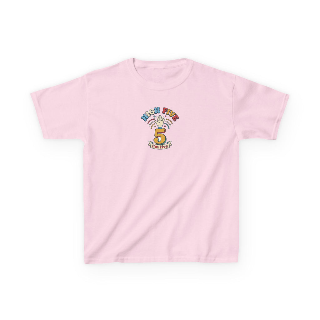 High Five I'm Five Birthday Shirt 5th Birthday Kids Tee