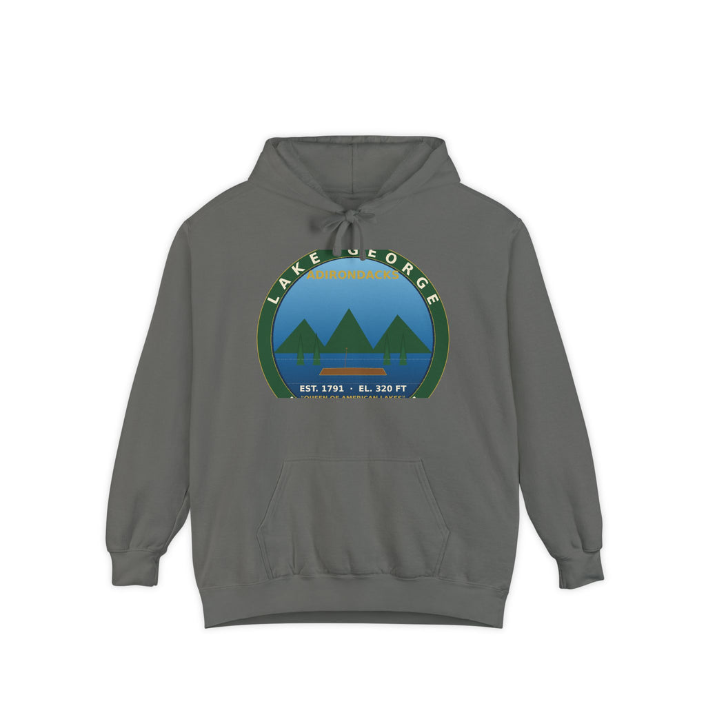 Lake George Adirondacks Badge Hoodie