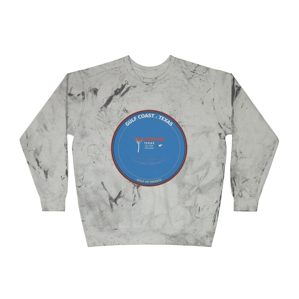Galveston Texas Crewneck | Vintage Coastal Badge | CC 1566
