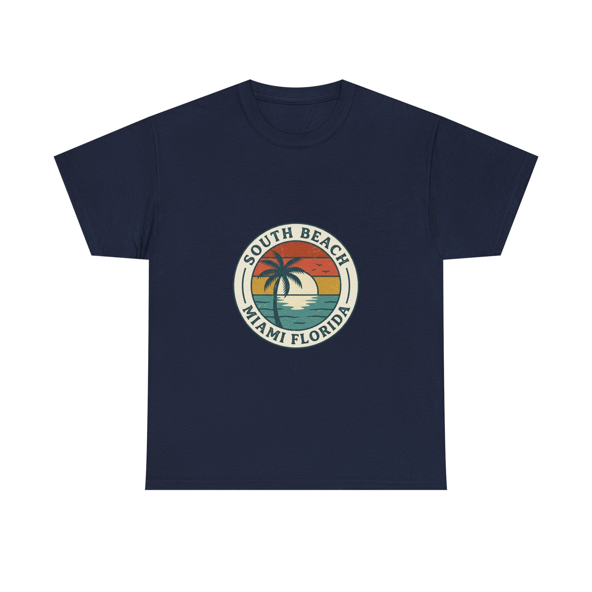South Beach Miami Retro Tee | Vintage Travel Badge Summer Shirt