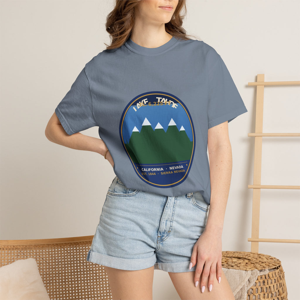 Lake Tahoe Alpine Badge Tee | Comfort Colors 1717
