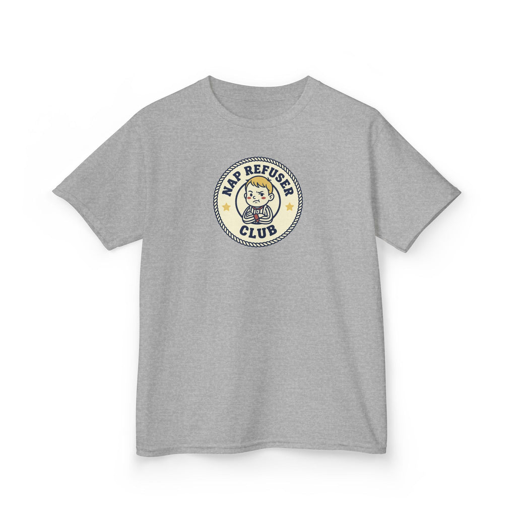 Nap Refuser Club Shirt Funny Toddler Badge Kids Tee