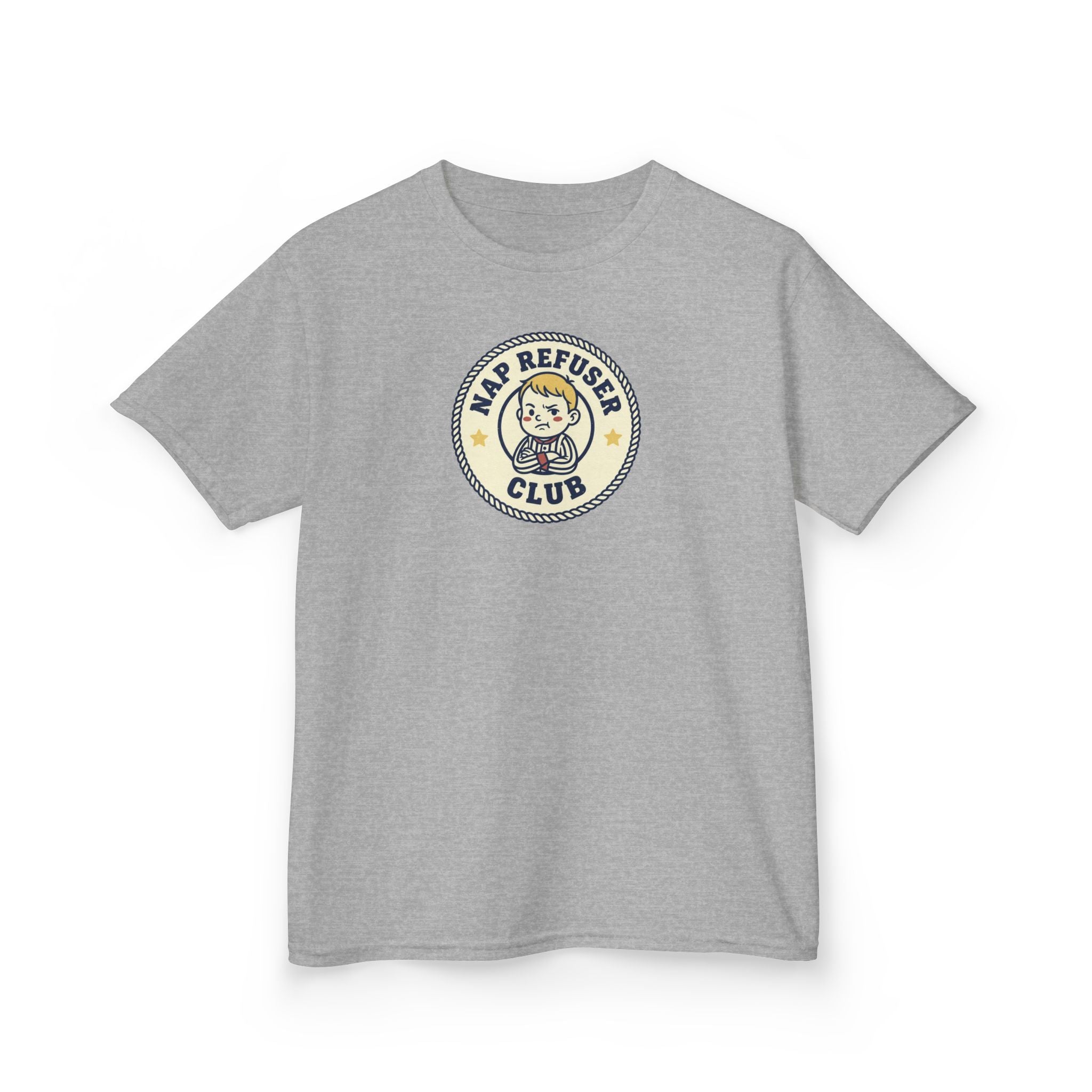 Nap Refuser Club Shirt Funny Toddler Badge Kids Tee