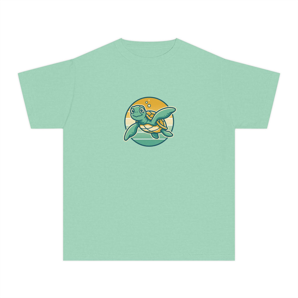 Sea Turtle Youth Shirt Retro Comfort Colors Beach Tee