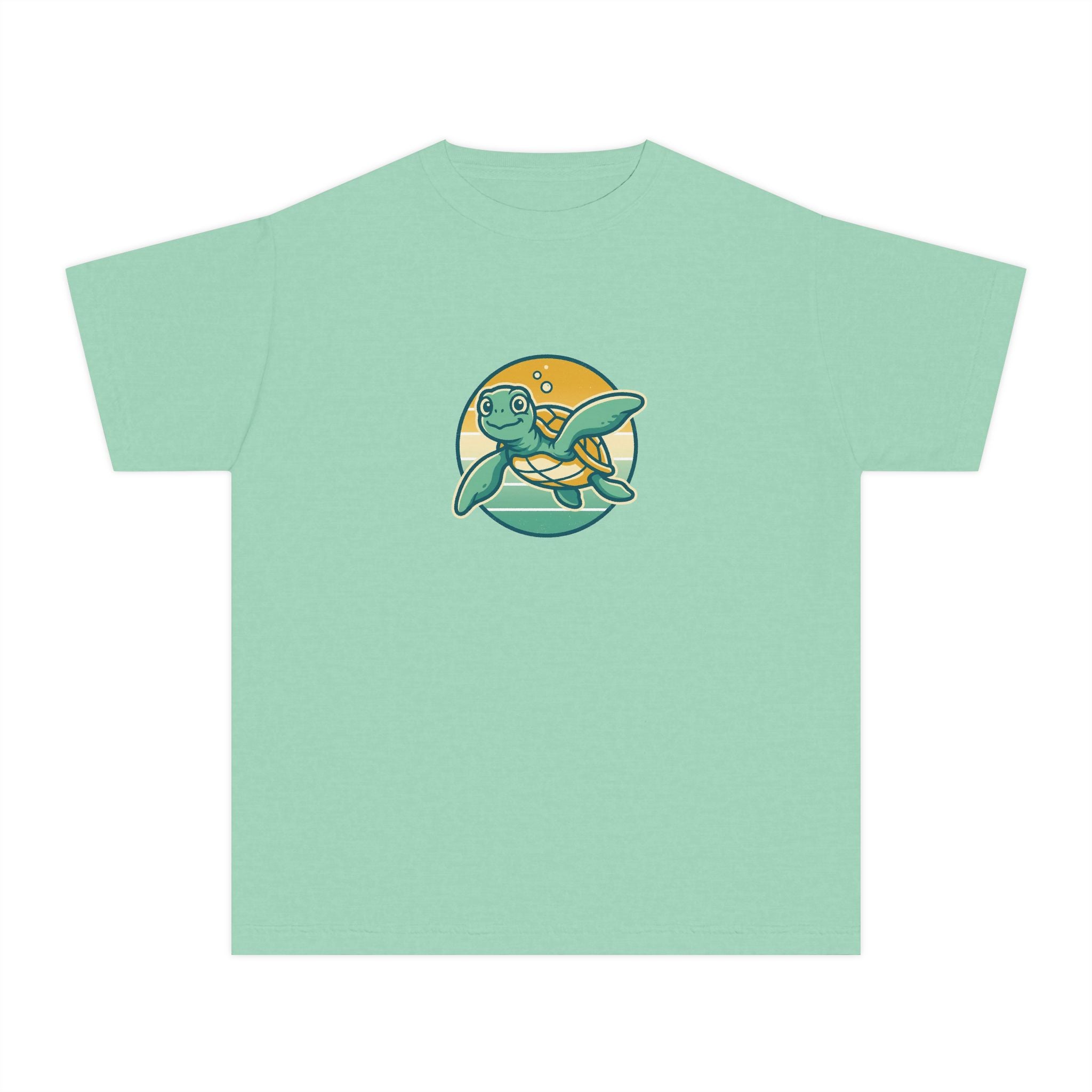 Sea Turtle Youth Shirt Retro Comfort Colors Beach Tee