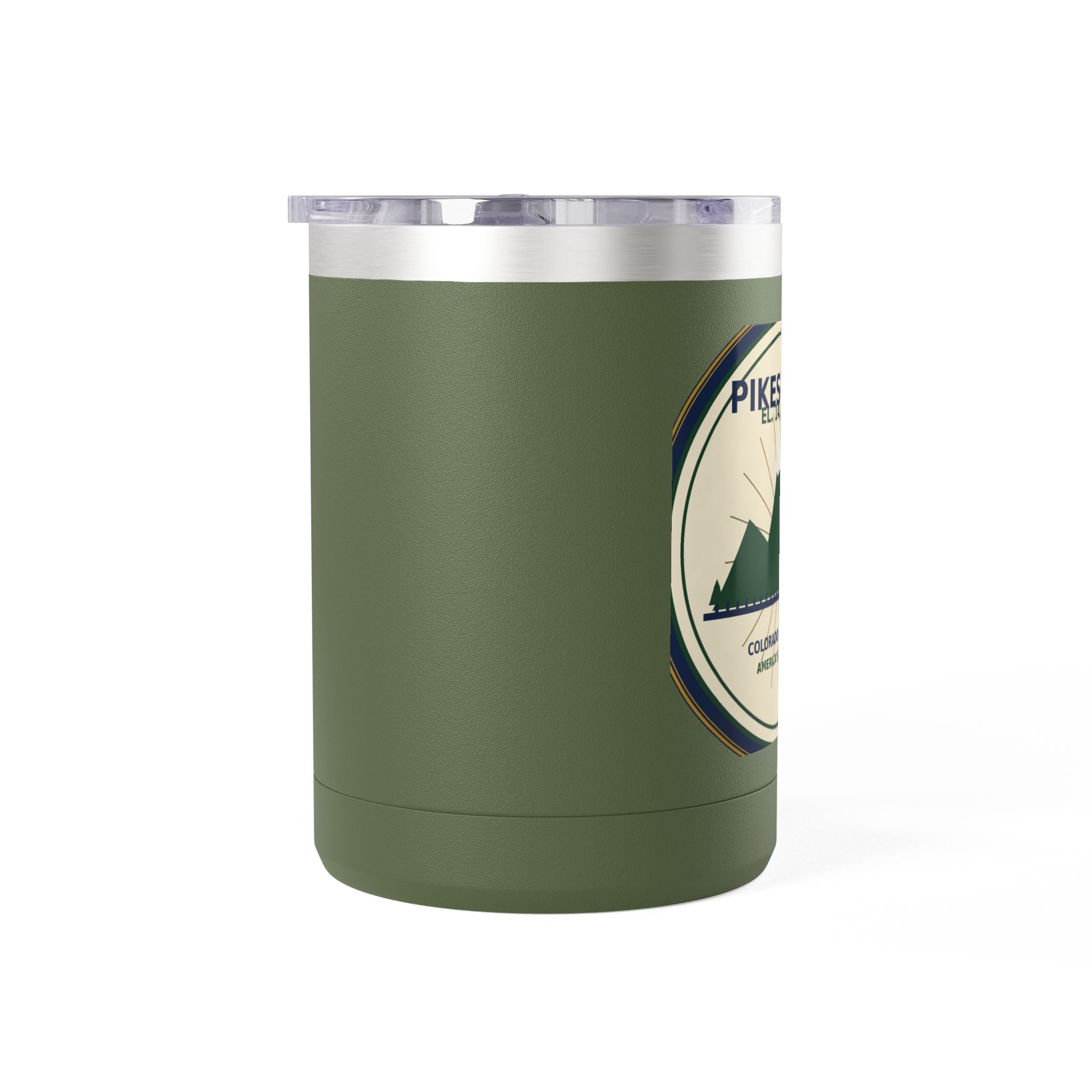 Pikes Peak Travel Mug | Vintage Colorado Mountain Badge 15oz