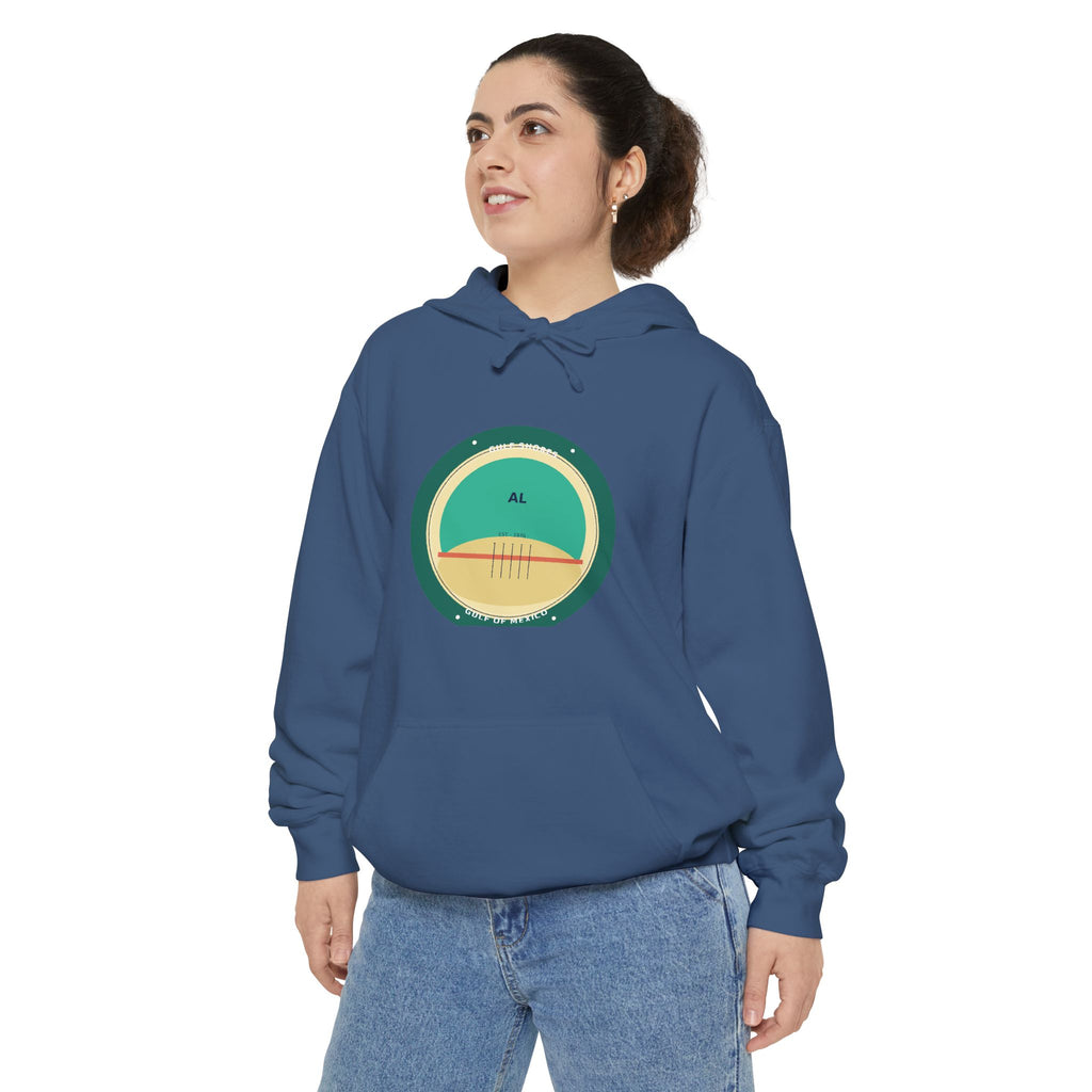 Gulf Shores Alabama Hoodie | Coastal Badge Art