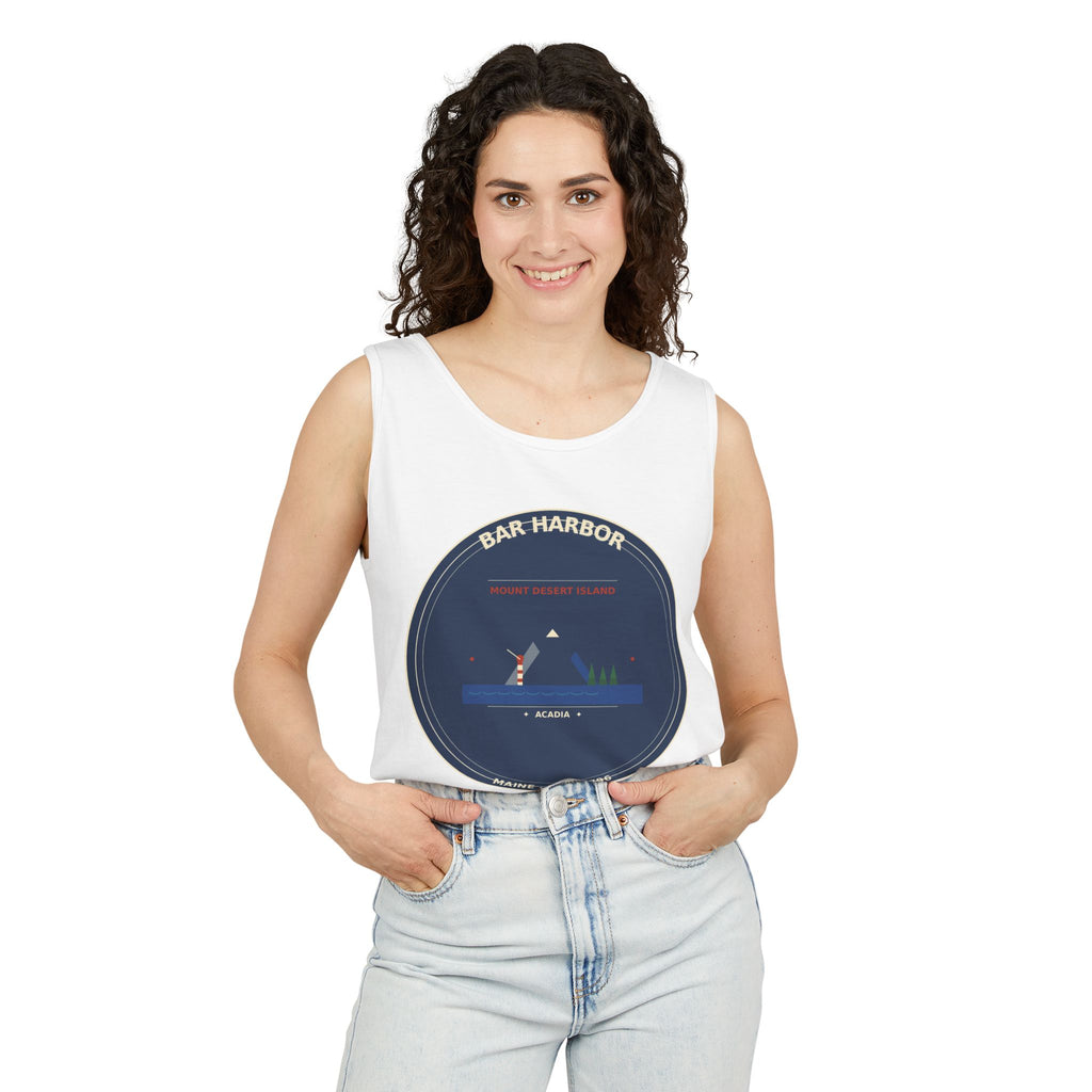 Bar Harbor Maine Tank Top | Acadia Vintage Badge Tank