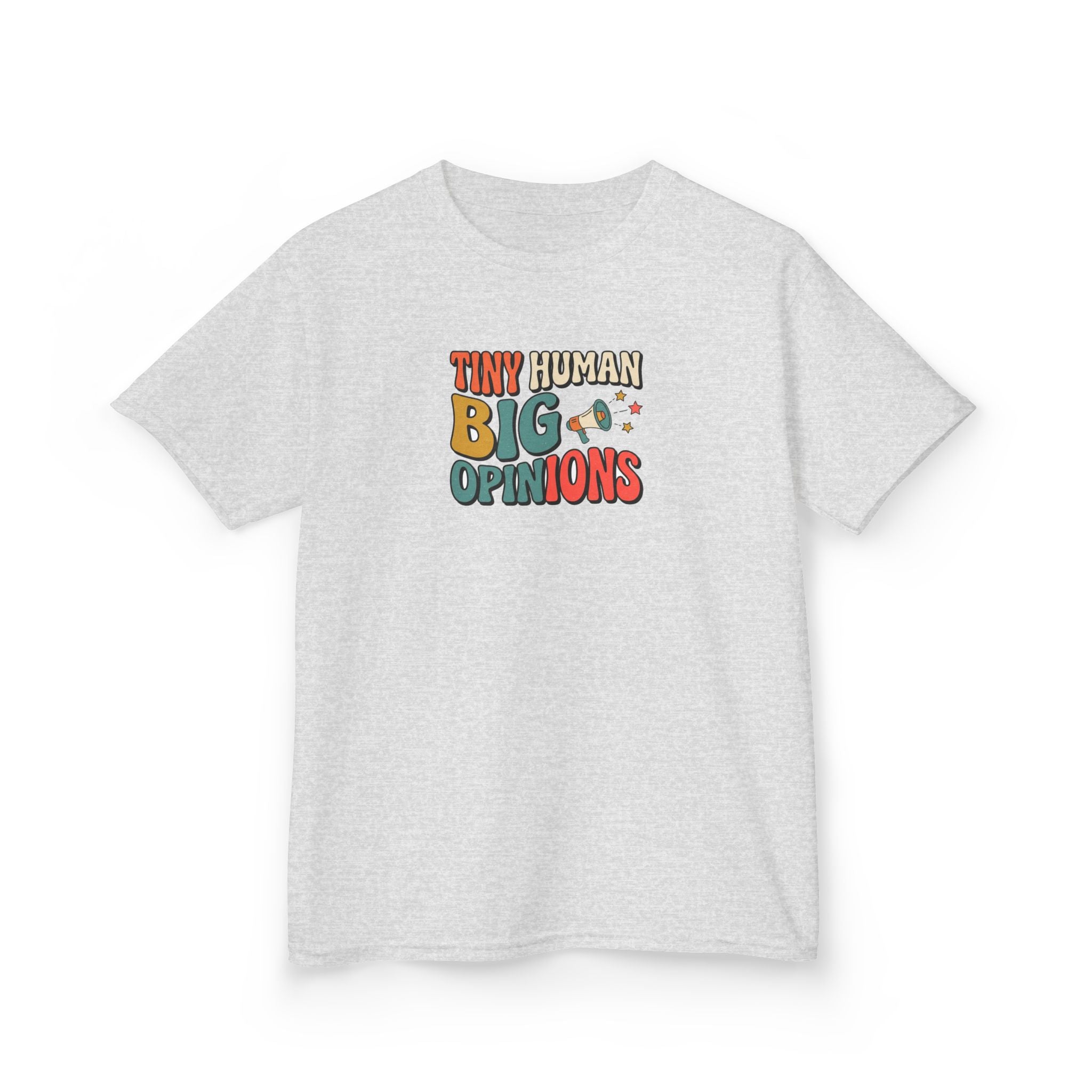 Tiny Human Big Opinions Shirt Funny Toddler Kids Tee