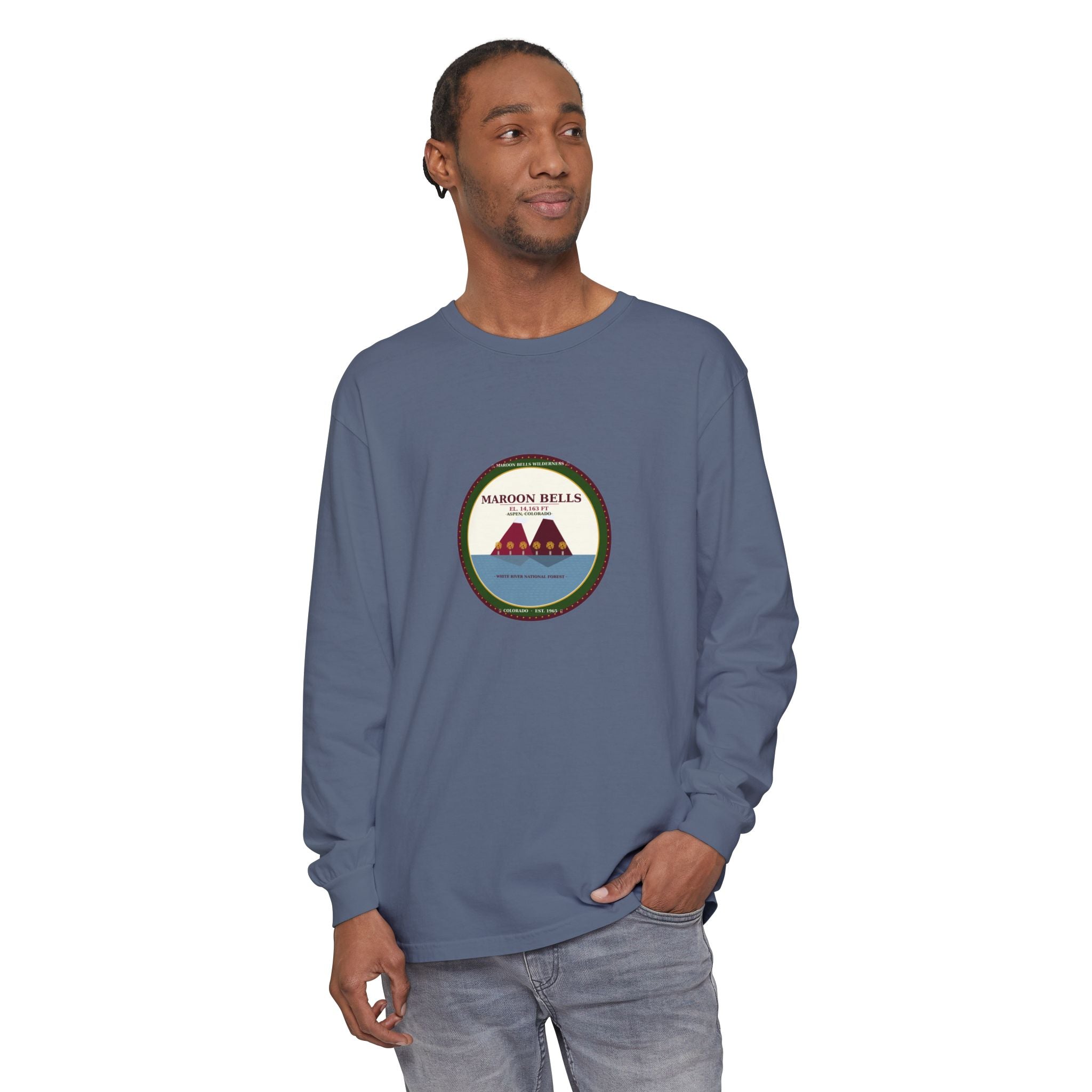 Maroon Bells Badge Long Sleeve — Colorado 14er