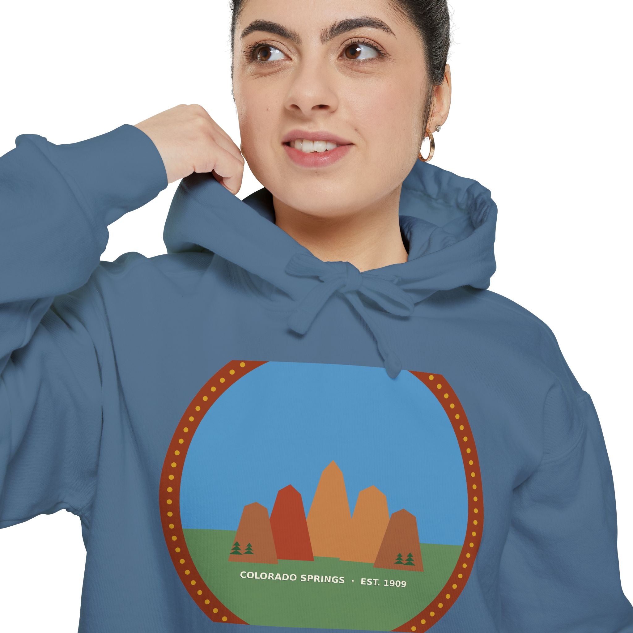 Garden of the Gods Colorado Badge Hoodie
