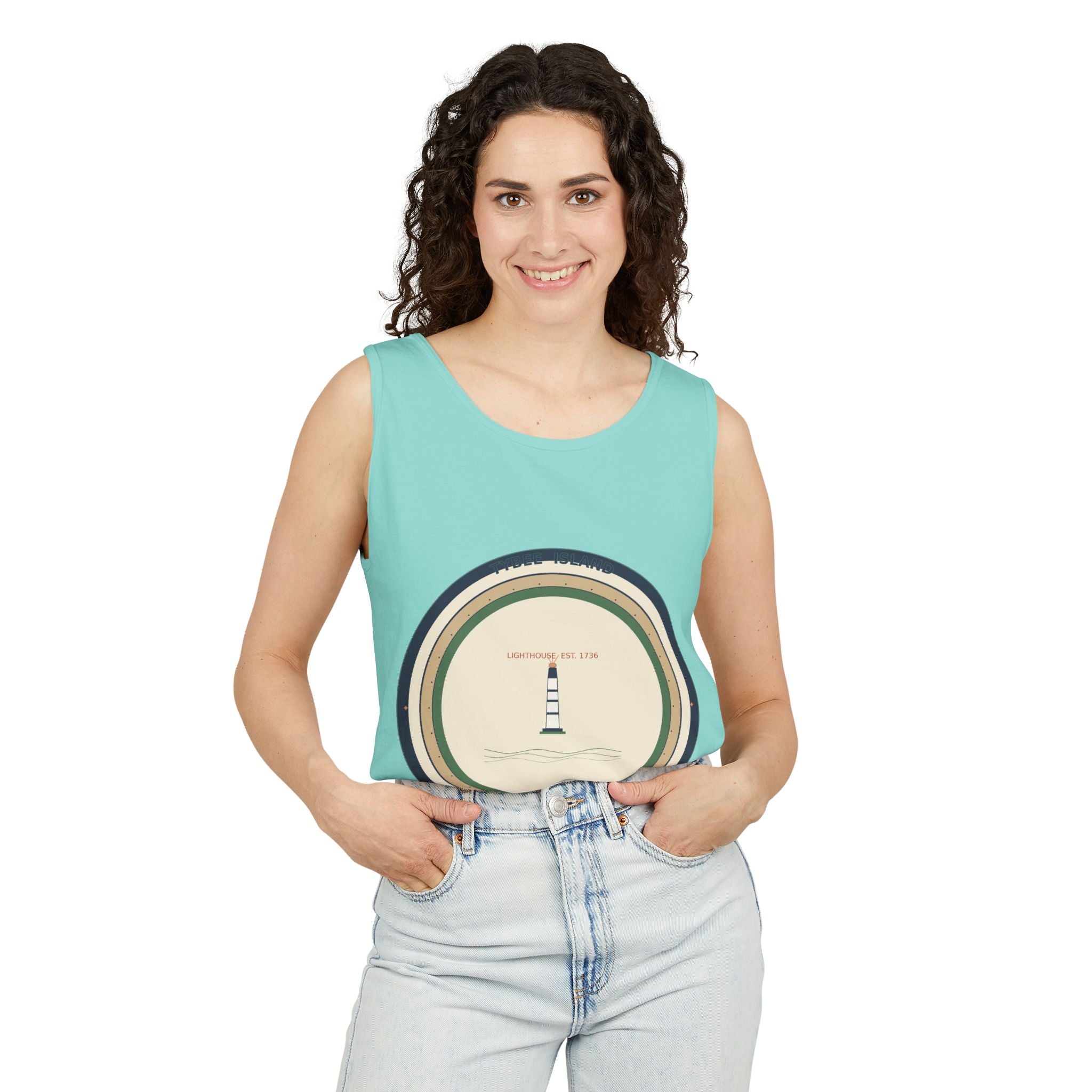 Tybee Island Tank Top | Comfort Colors | Coastal Summer Georgia