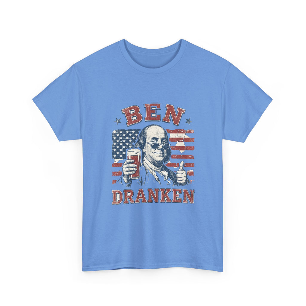 Ben Dranken Tee | Funny Ben Franklin Beer Pun 4th of July Shirt