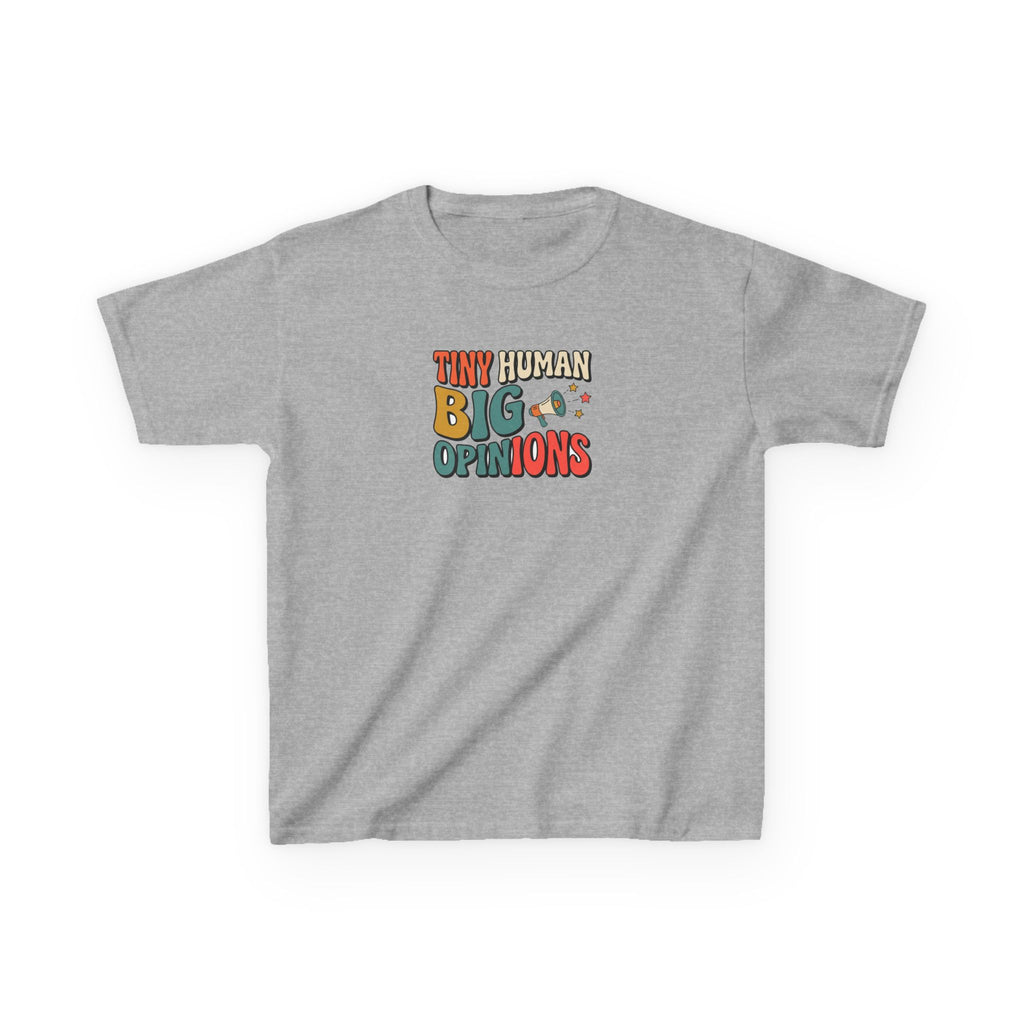 Tiny Human Big Opinions Shirt Funny Toddler Kids Tee