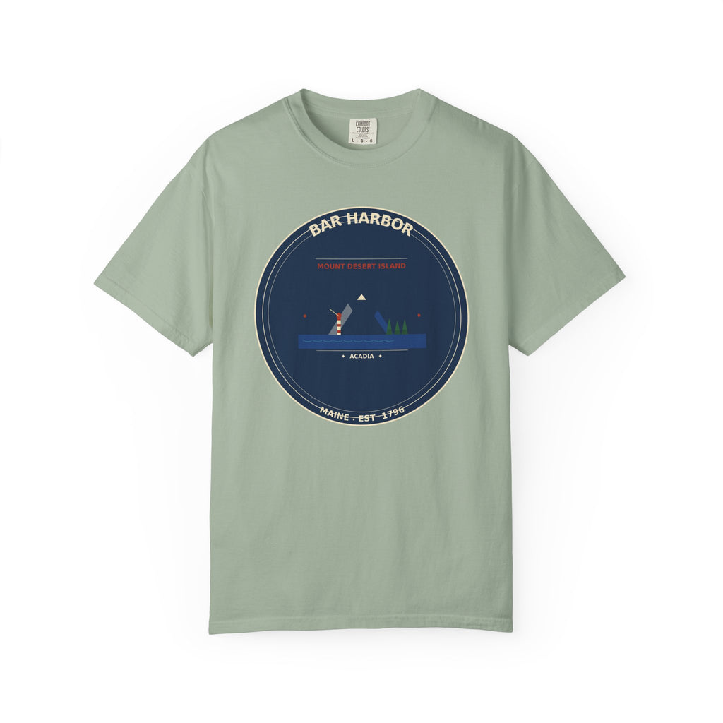 Bar Harbor Maine T-Shirt | Acadia Vintage Badge Tee
