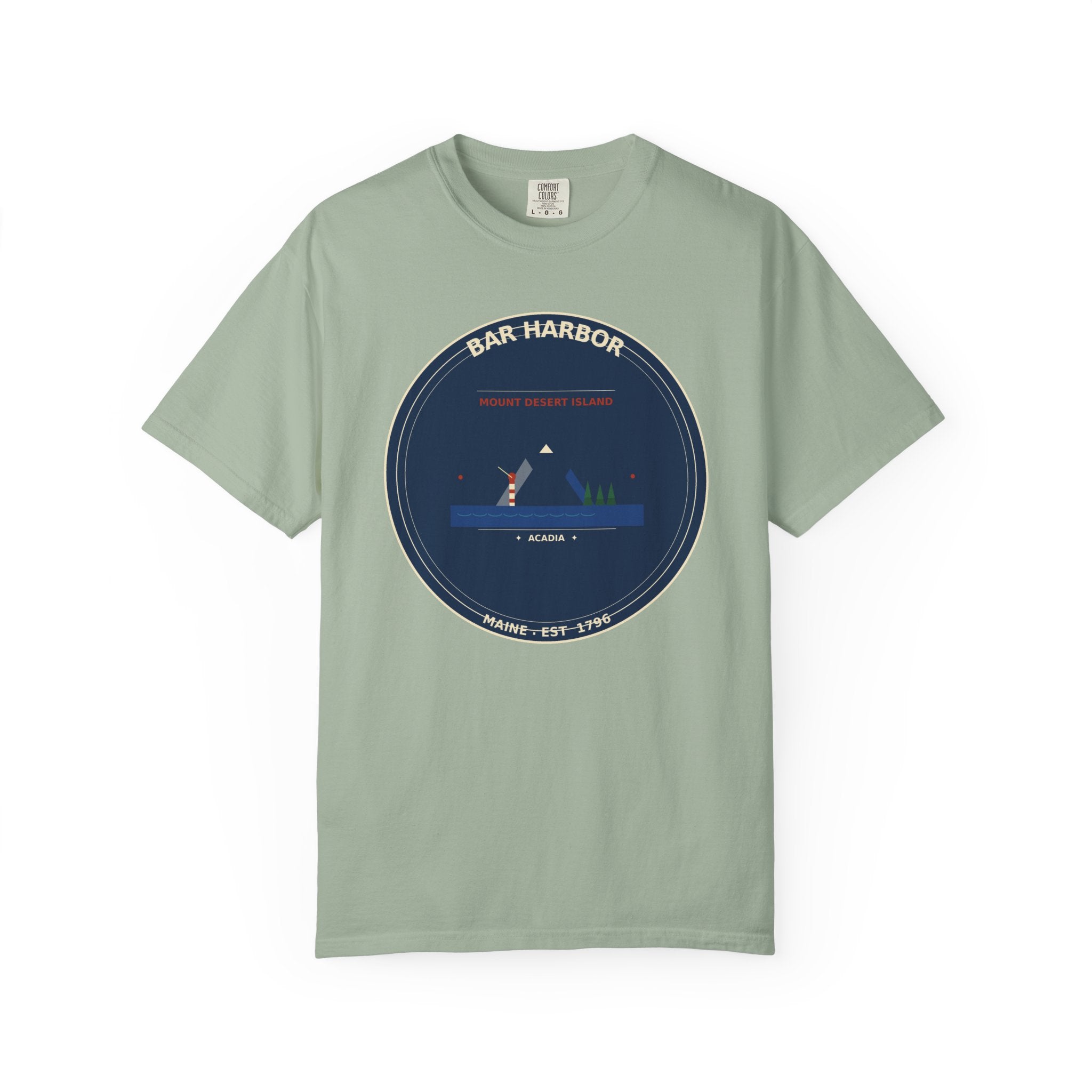 Bar Harbor Maine T-Shirt | Acadia Vintage Badge Tee