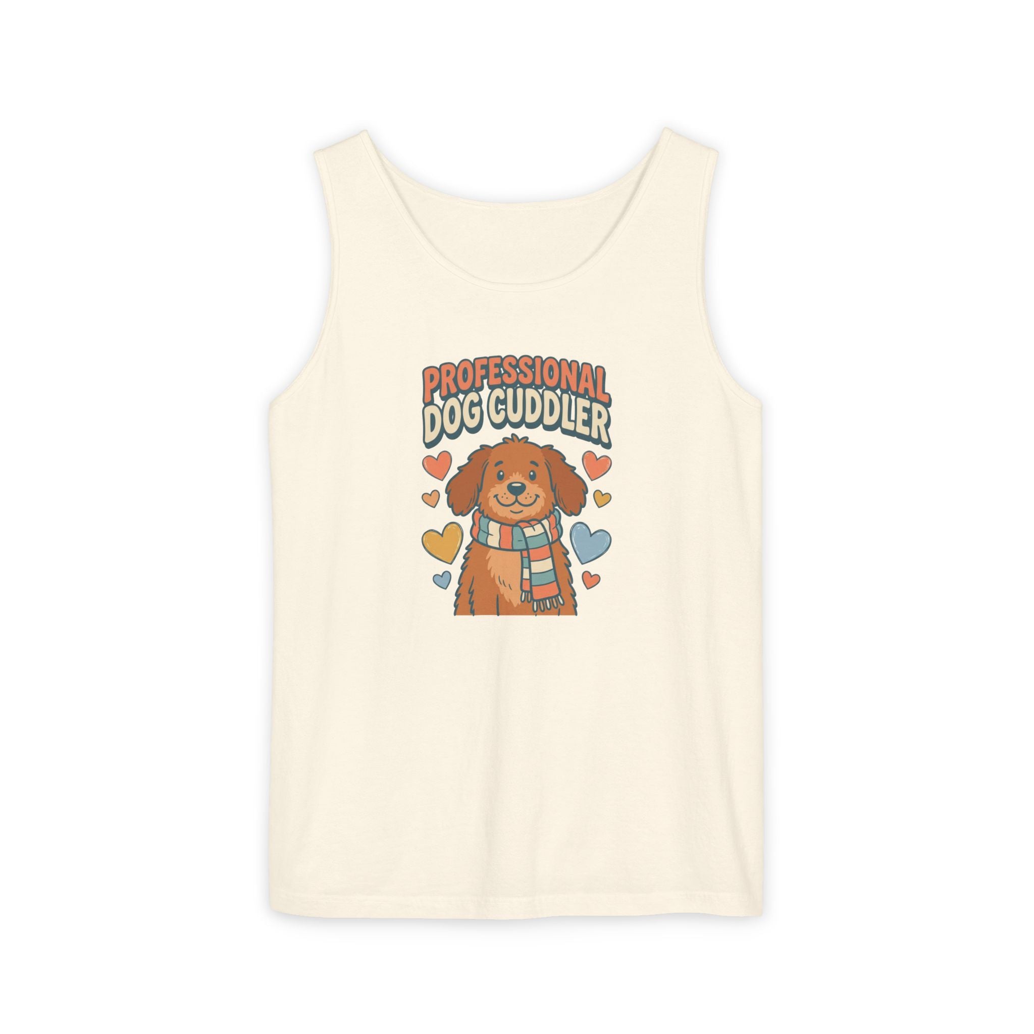 Professional Dog Cuddler Tank | Dog Mom Comfort Colors Tank Top
