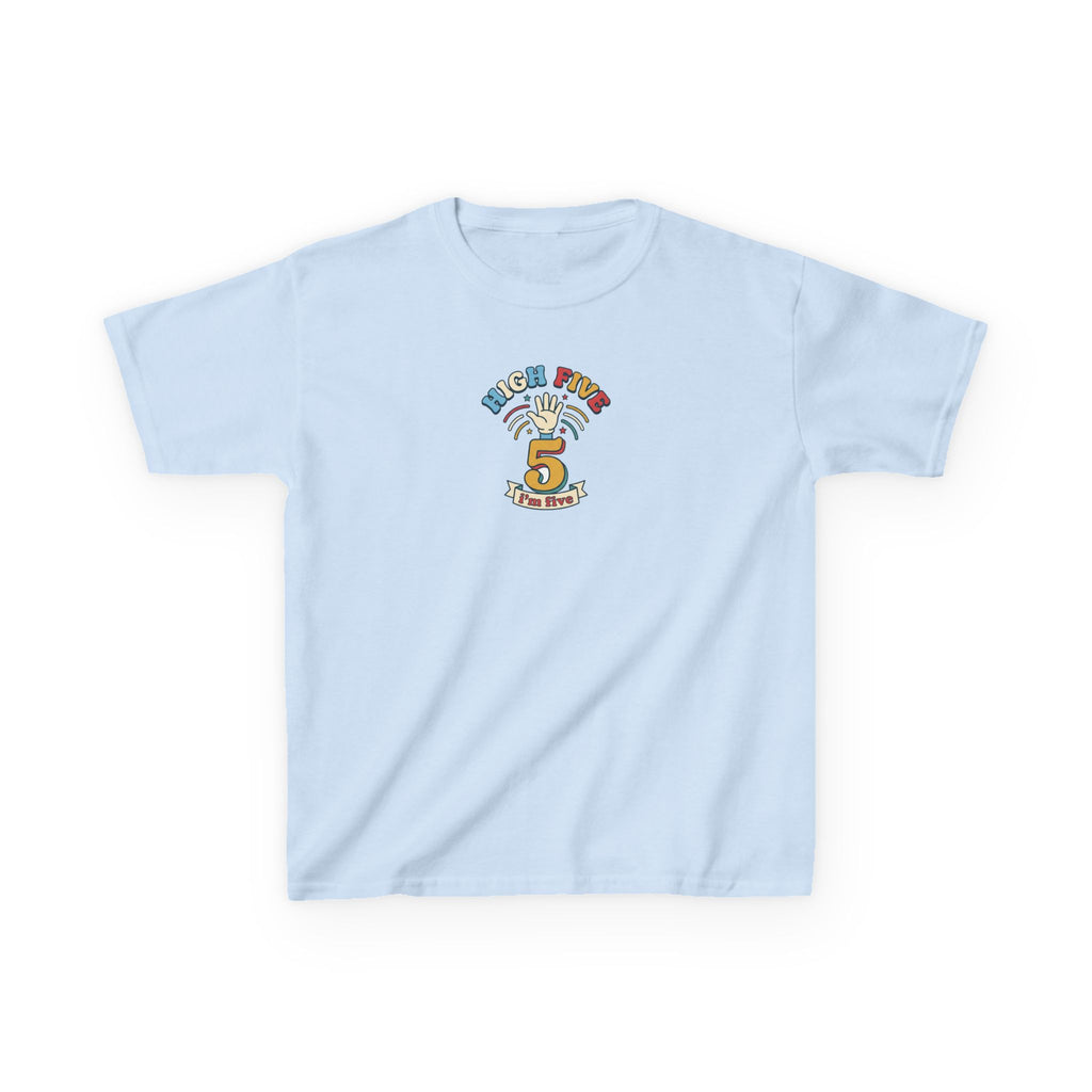 High Five I'm Five Birthday Shirt 5th Birthday Kids Tee