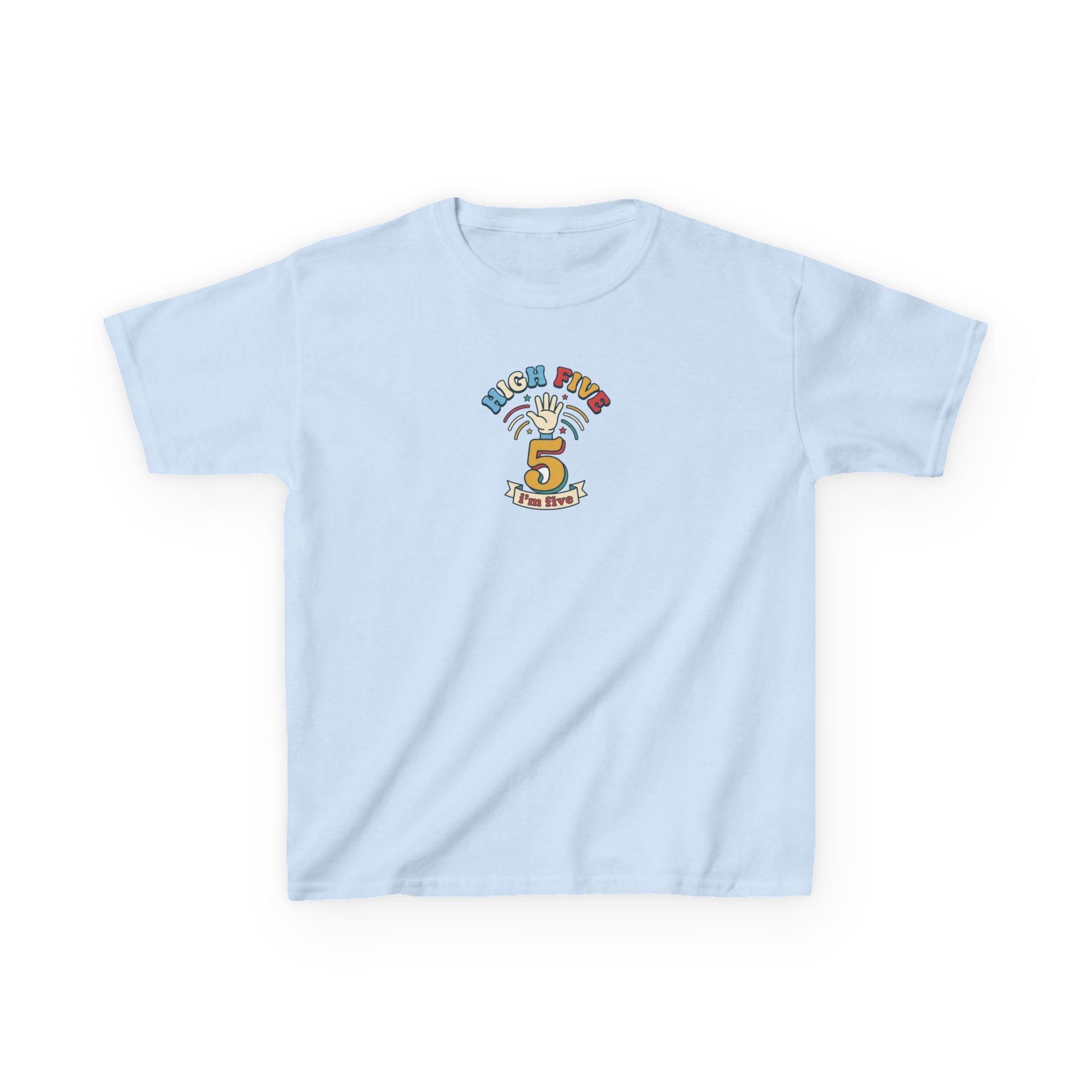 High Five I'm Five Birthday Shirt 5th Birthday Kids Tee