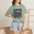 Longs Peak Colorado tee, 14,259 ft summit silhouette with Rocky Mountain National Park topographic graphic, alternate product view