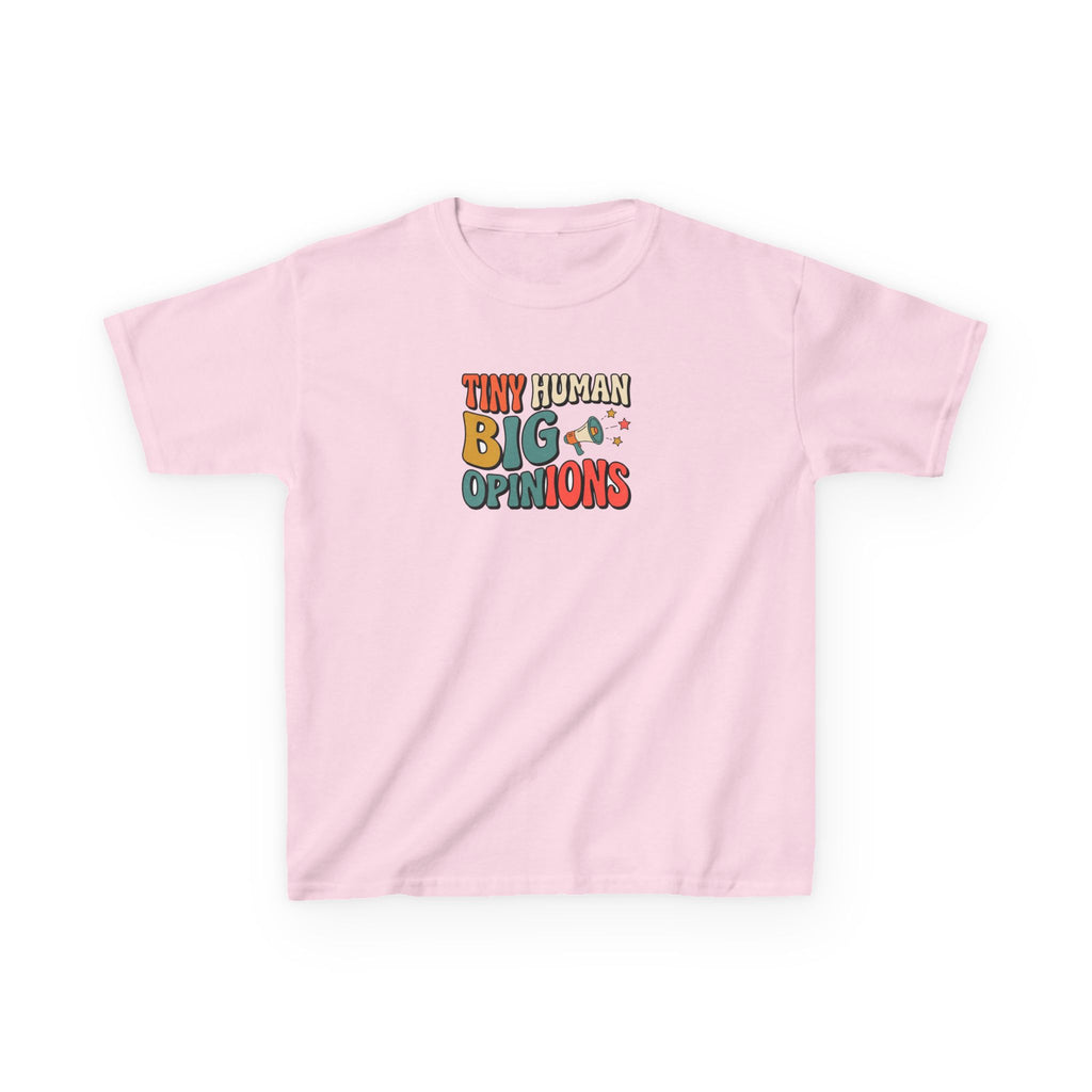 Tiny Human Big Opinions Shirt Funny Toddler Kids Tee