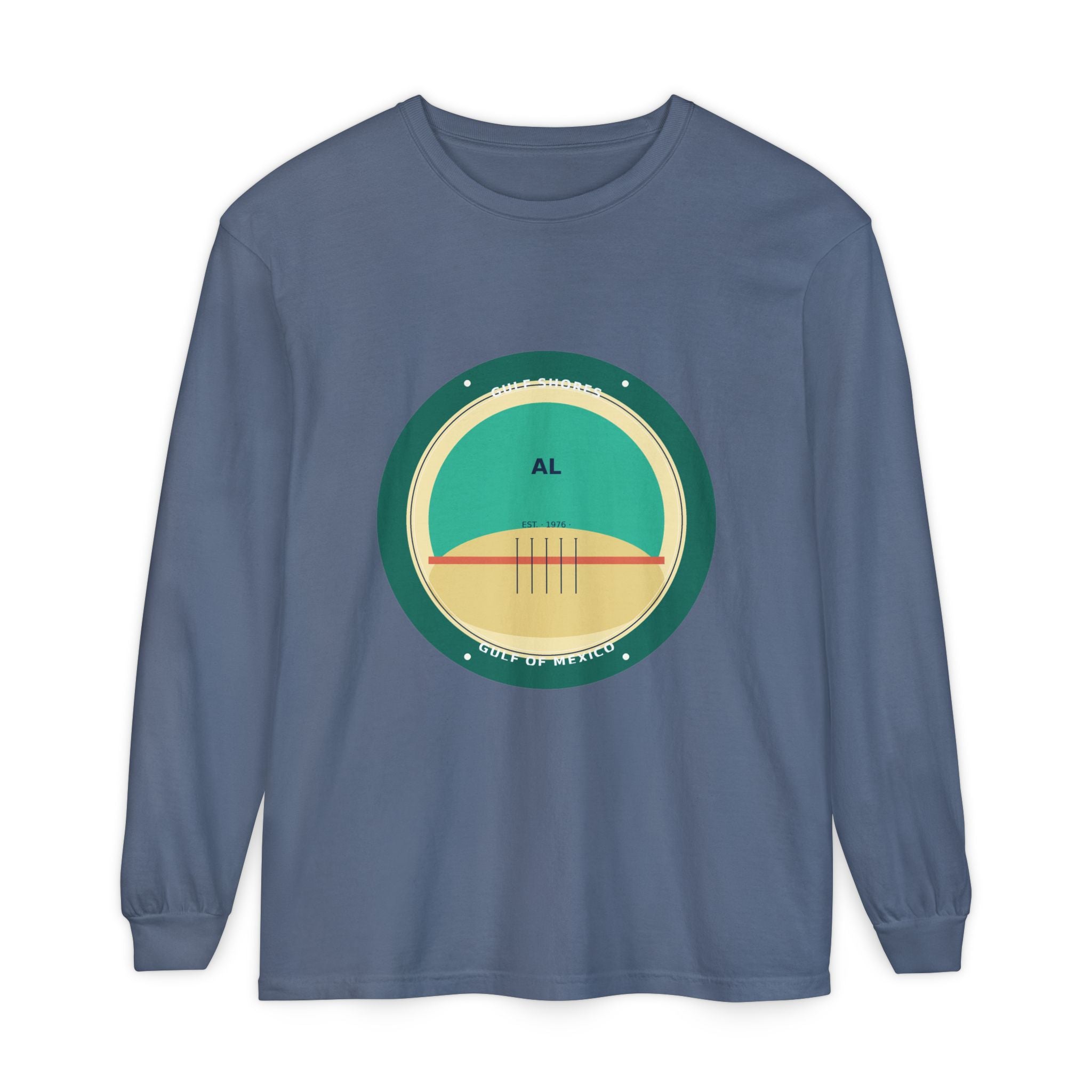 Gulf Shores Alabama Long Sleeve | Coastal Badge Art