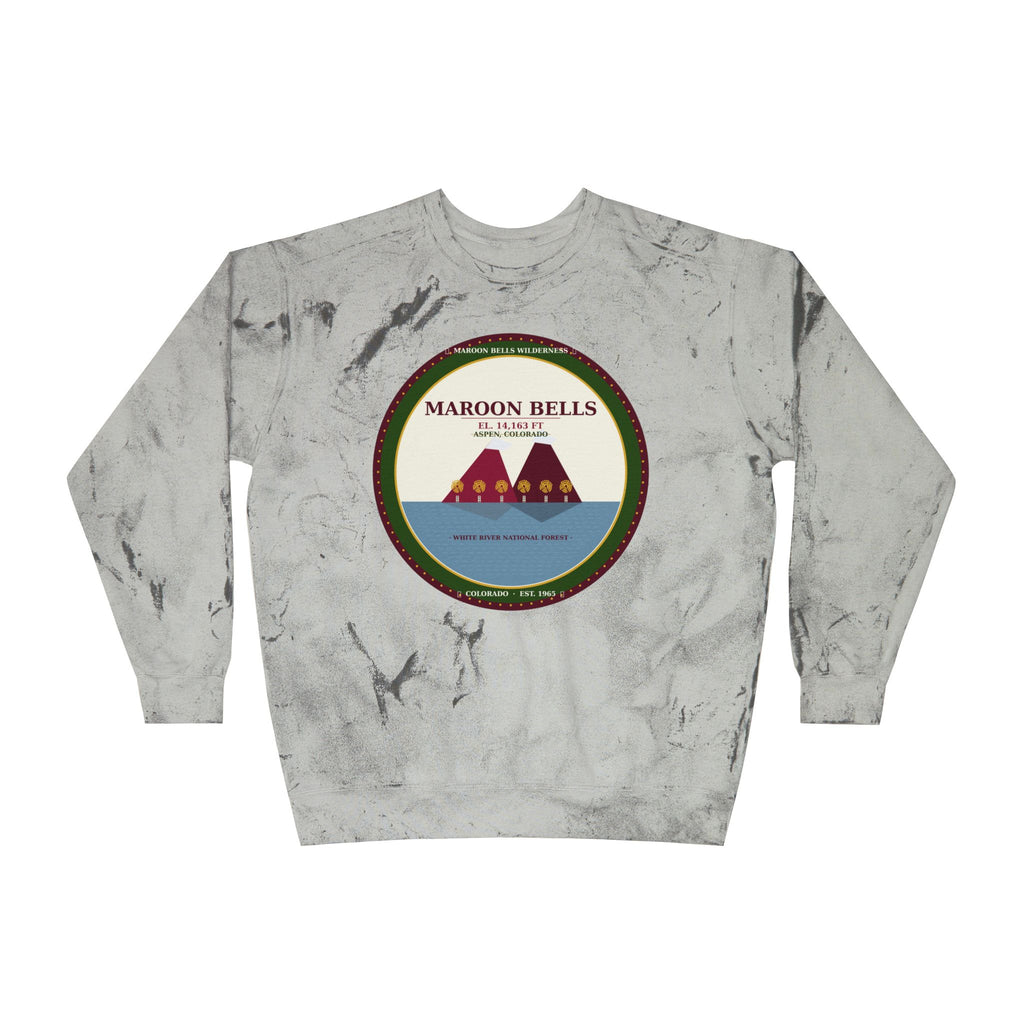 Maroon Bells Badge Crewneck — Colorado 14er