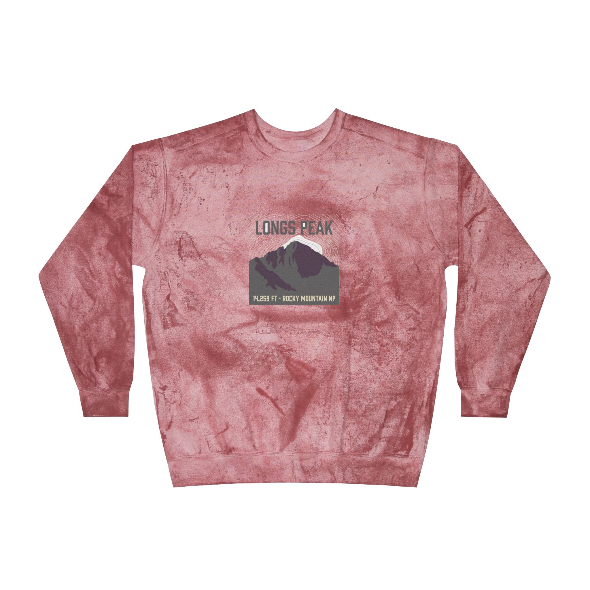 Longs Peak Crewneck Sweatshirt | 14,259 ft Colorado 14er