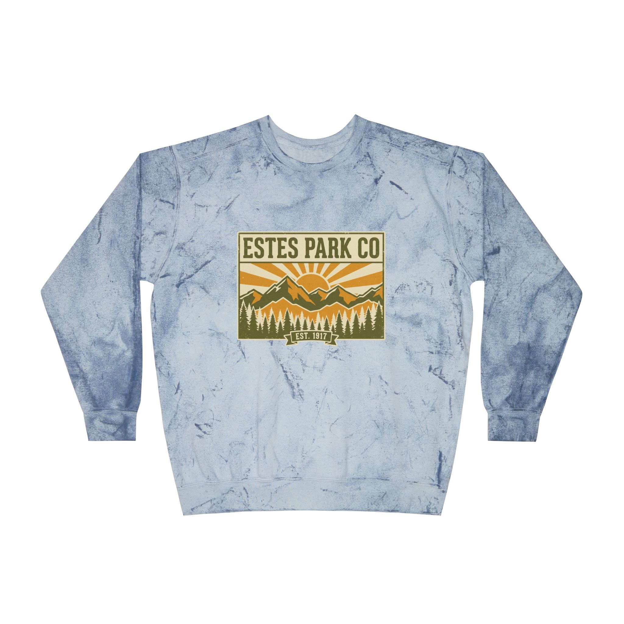 Estes Park CO Vintage Crewneck Sweatshirt | EST. 1917 Colorado Mountain Pullover