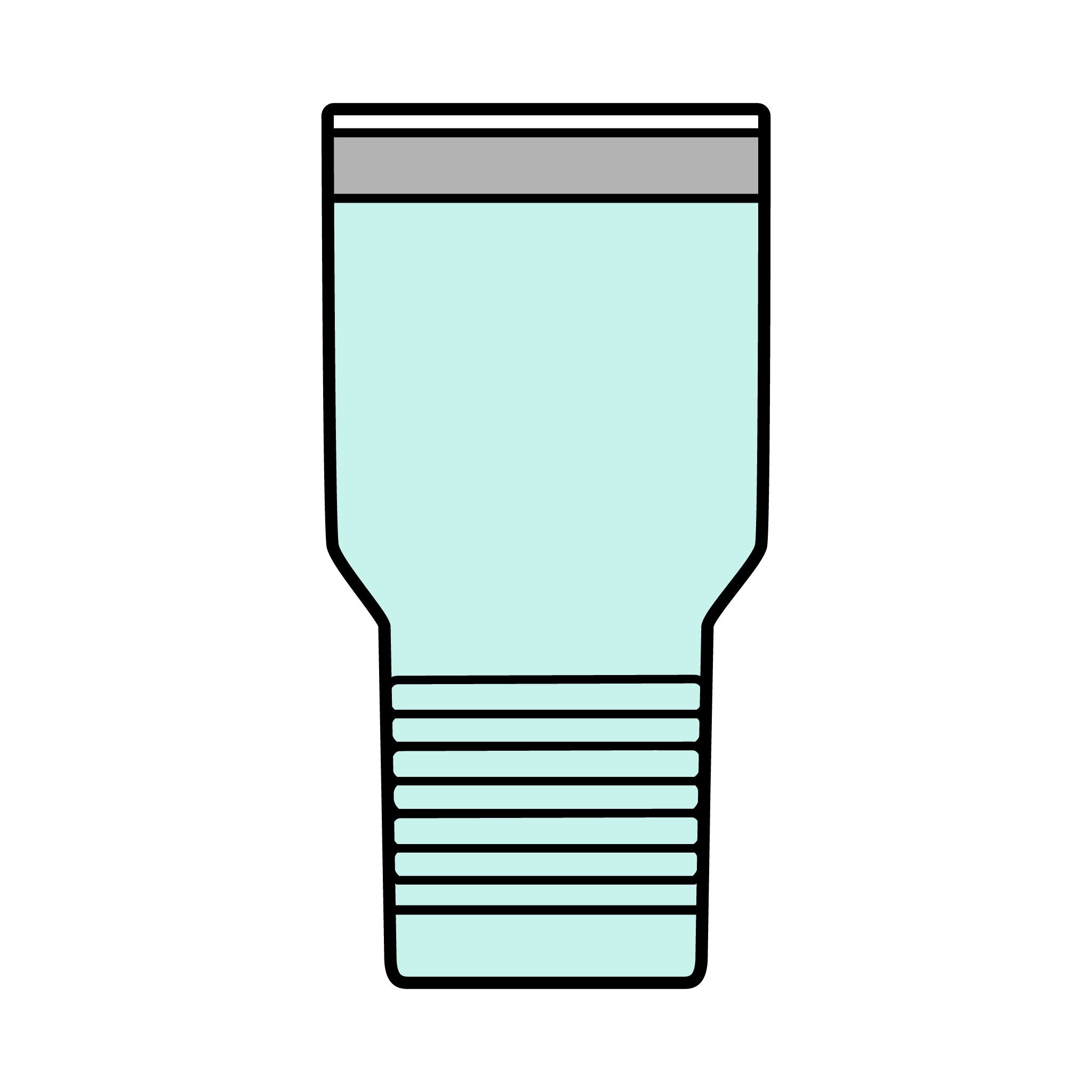 Palm Trees & 80 Degrees 30oz Tumbler | Retro Rainbow Beach Drinkware