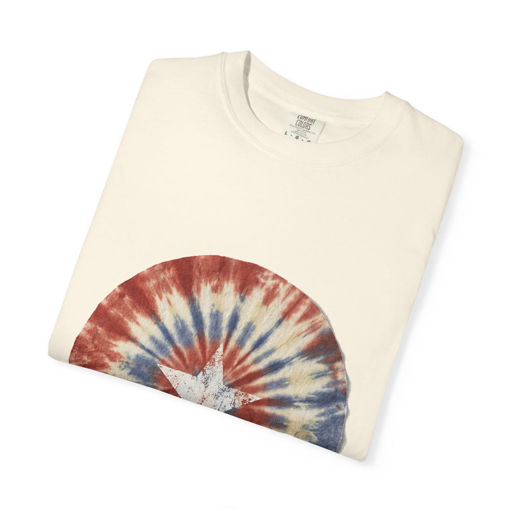 Tie-Dye Stars & Stripes Garment-Dyed Tee | Comfort Colors | 4th of July USA 250