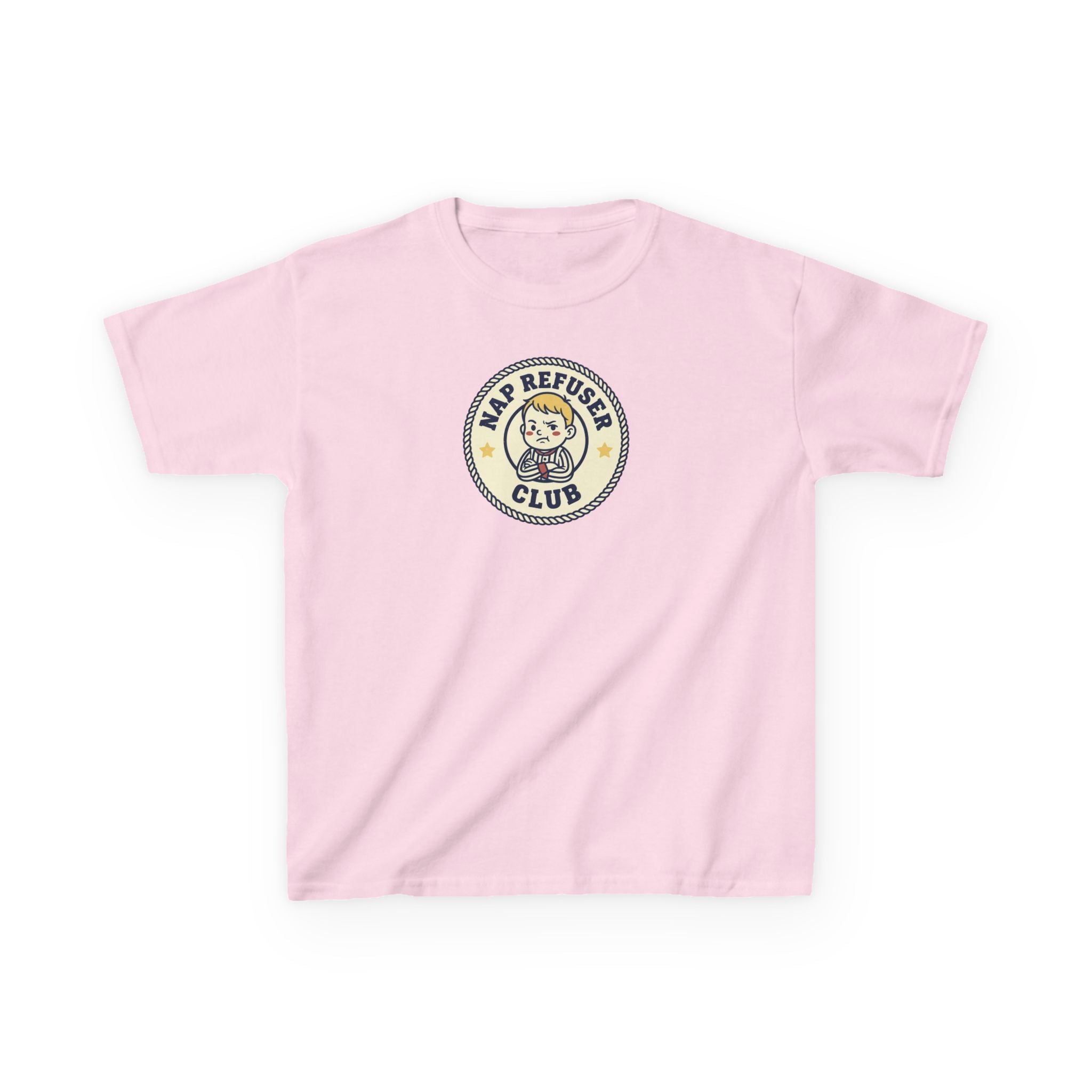 Nap Refuser Club Shirt Funny Toddler Badge Kids Tee