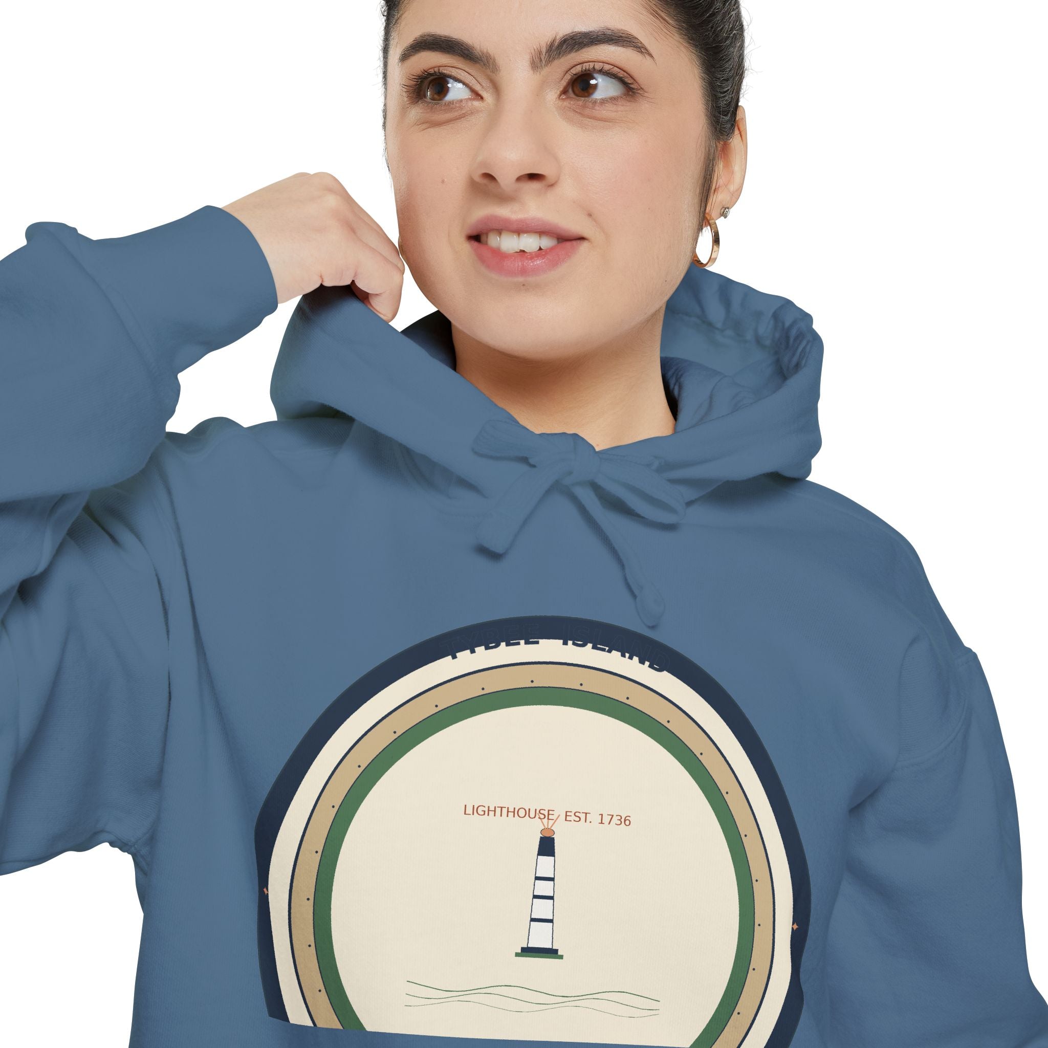 Tybee Island Hoodie | Tybee Lighthouse Badge | Georgia Coast
