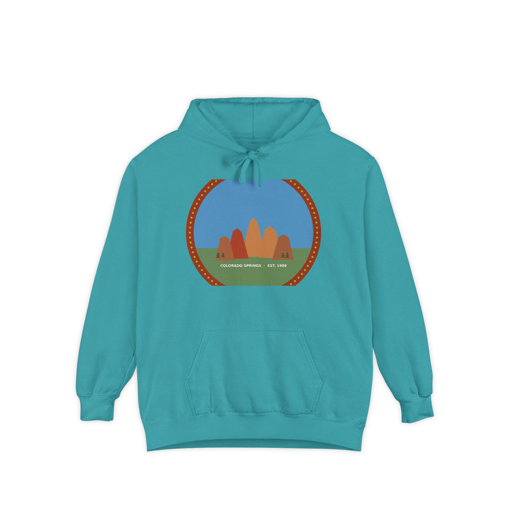 Garden of the Gods Colorado Badge Hoodie