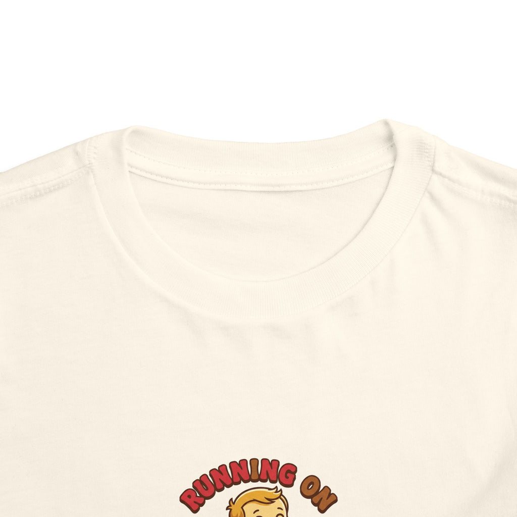 Running on Snacks and Giggles Toddler Shirt Funny Tee
