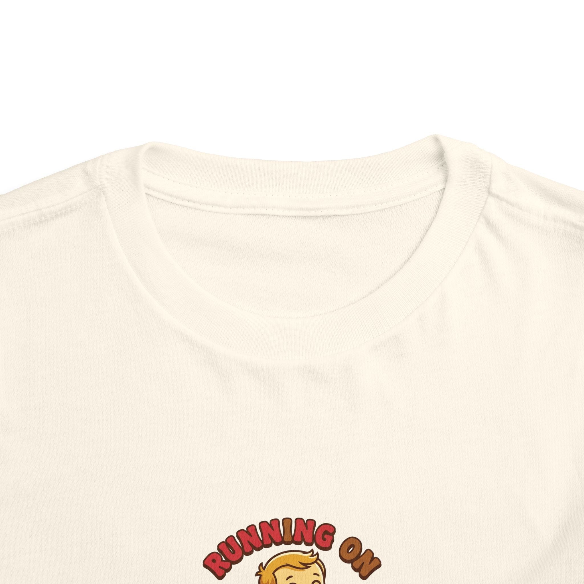 Running on Snacks and Giggles Toddler Shirt Funny Tee