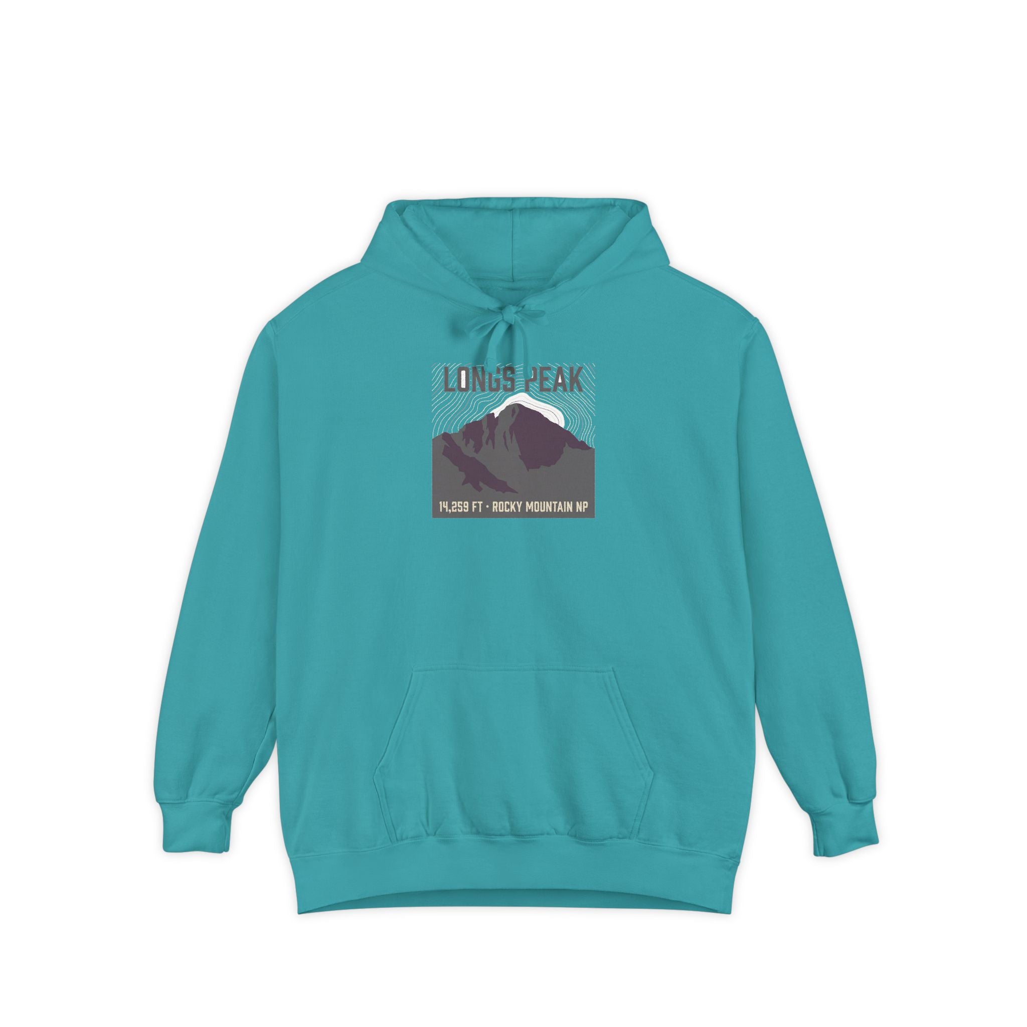 Longs Peak Hoodie | 14,259 ft Colorado 14er Sweatshirt | Comfort Colors
